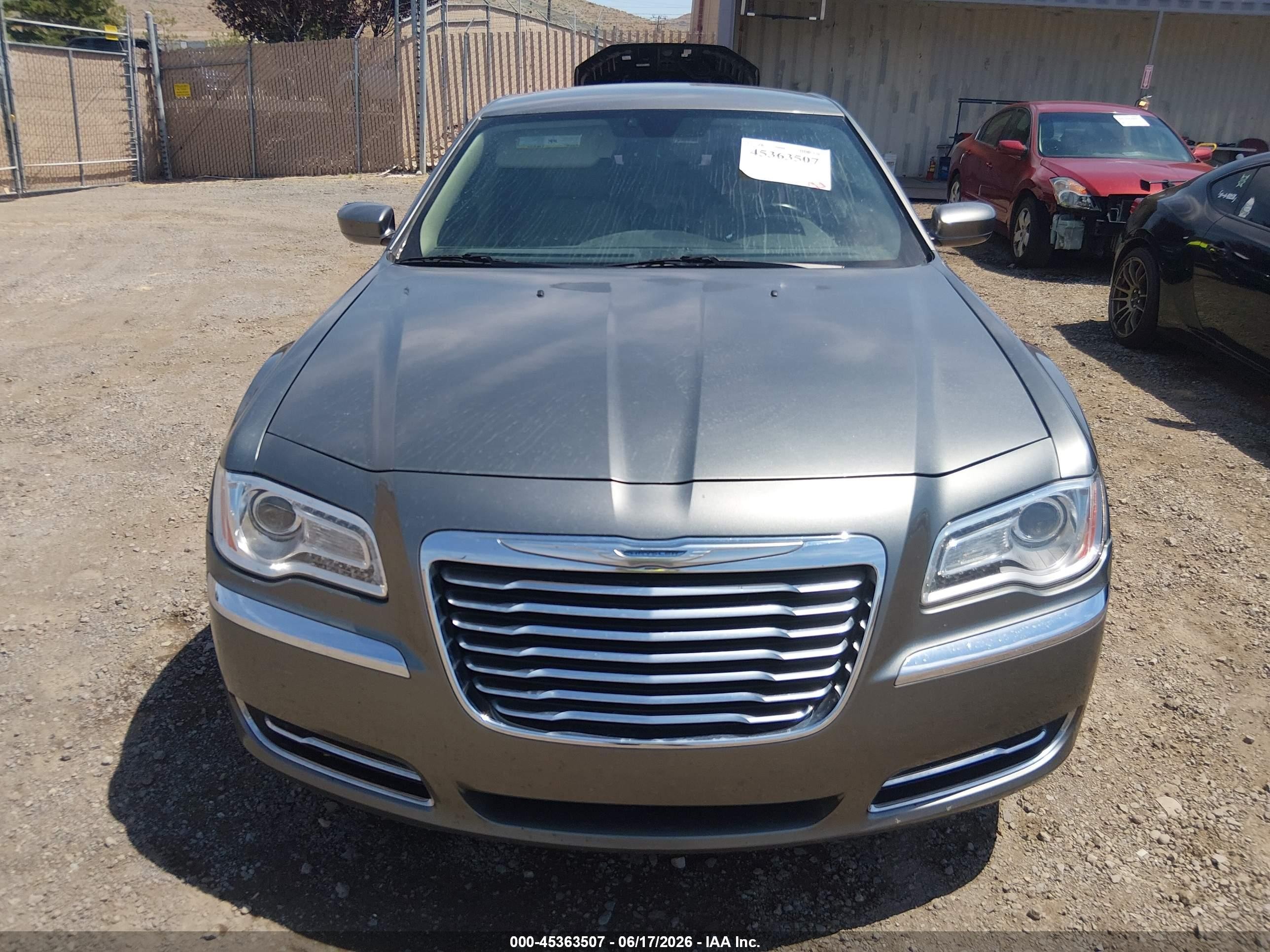 2012 Chrysler 300   Gray vin: 2C3CCAAGXCH104666