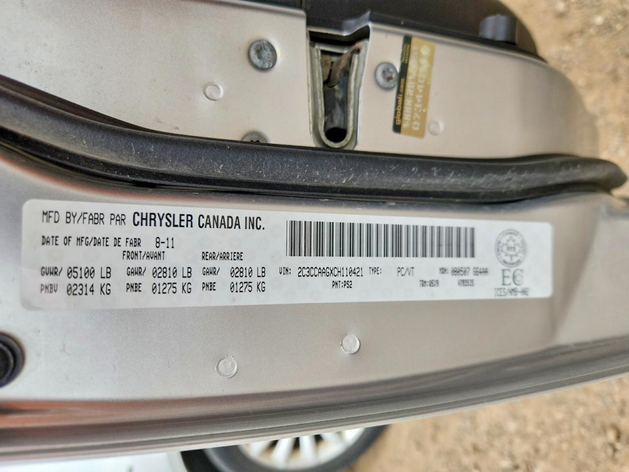 2012 Chrysler 300 Silver vin: 2C3CCAAGXCH110421