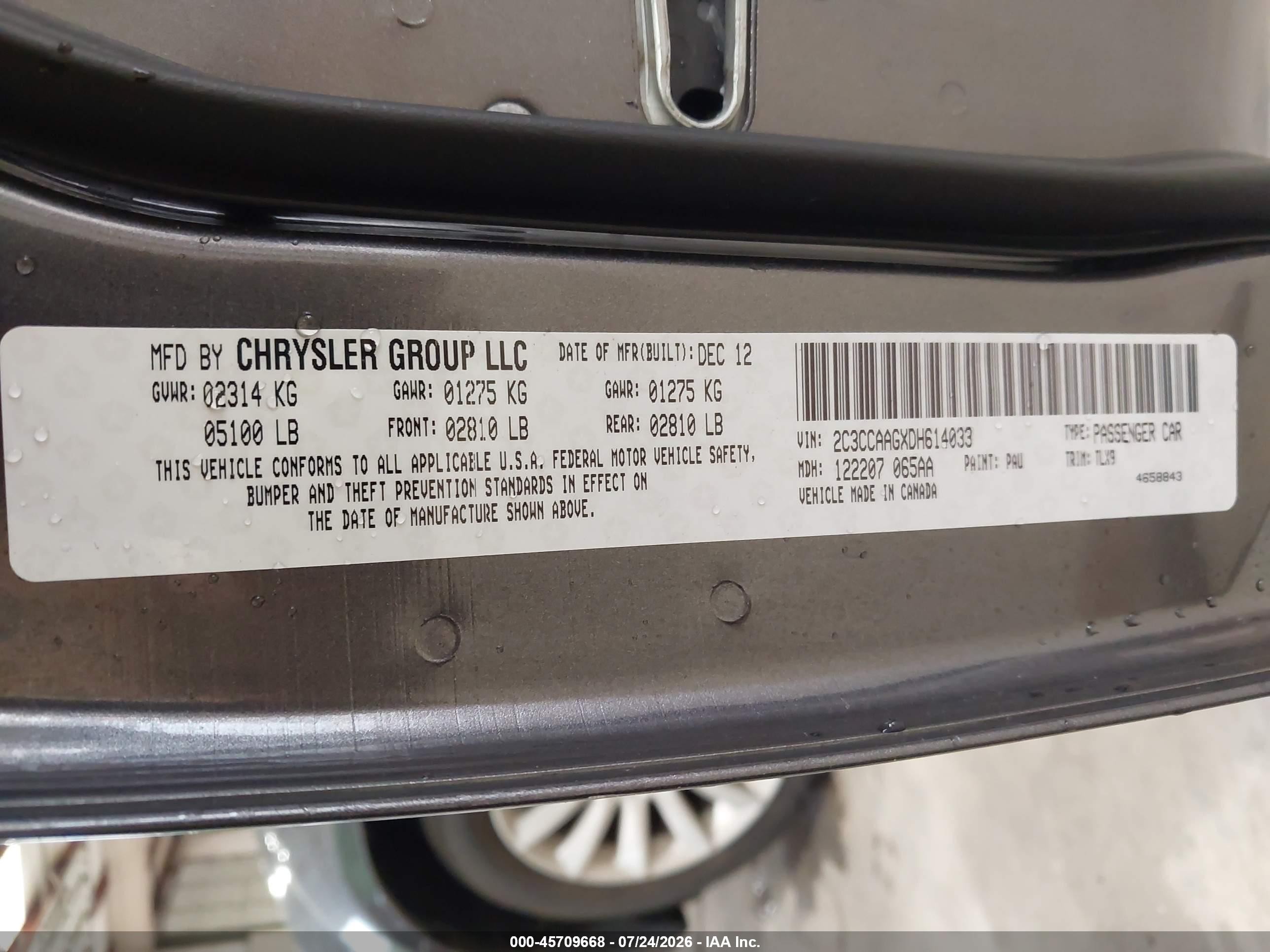 2013 Chrysler 300 Motown Gray vin: 2C3CCAAGXDH614033