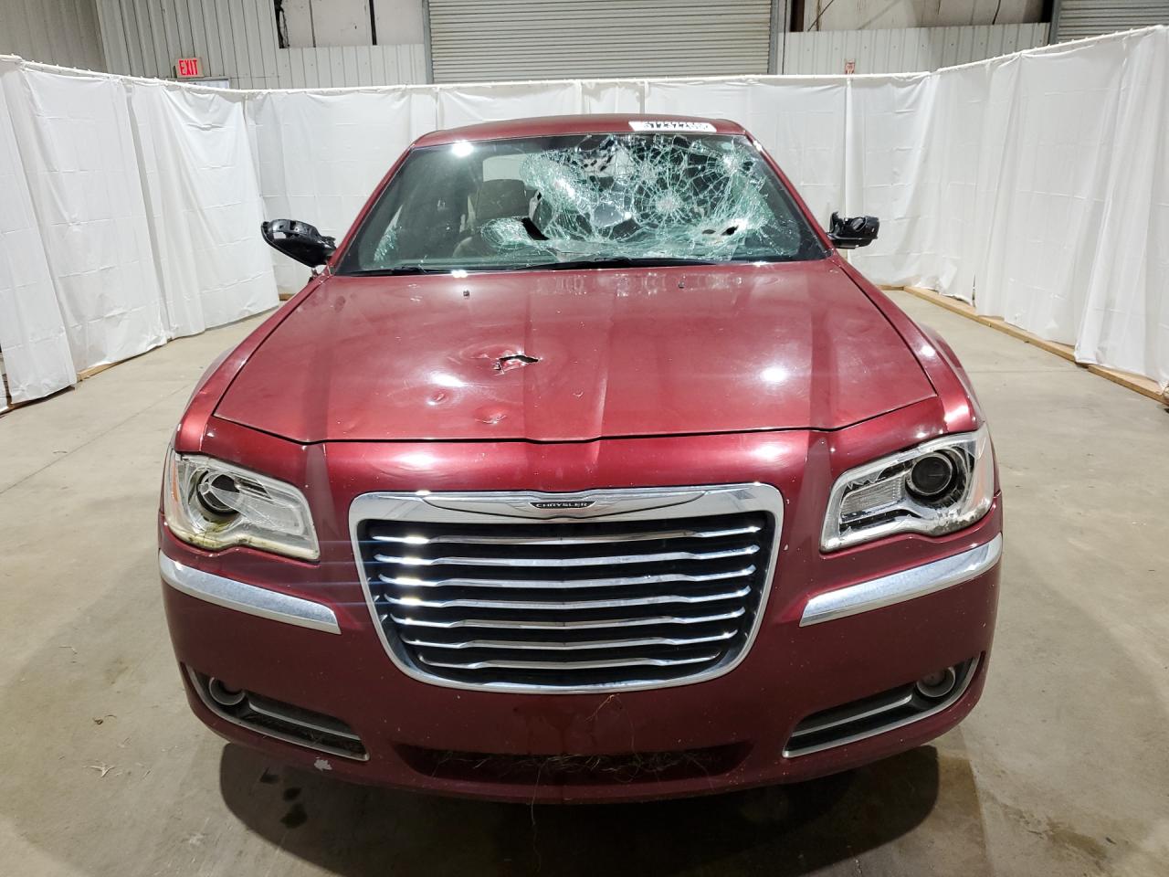 2013 Chrysler 300 Burgundy vin: 2C3CCAAGXDH698323 Damage: Front Bumper/Cover, Previous Repair, Substandard Repair