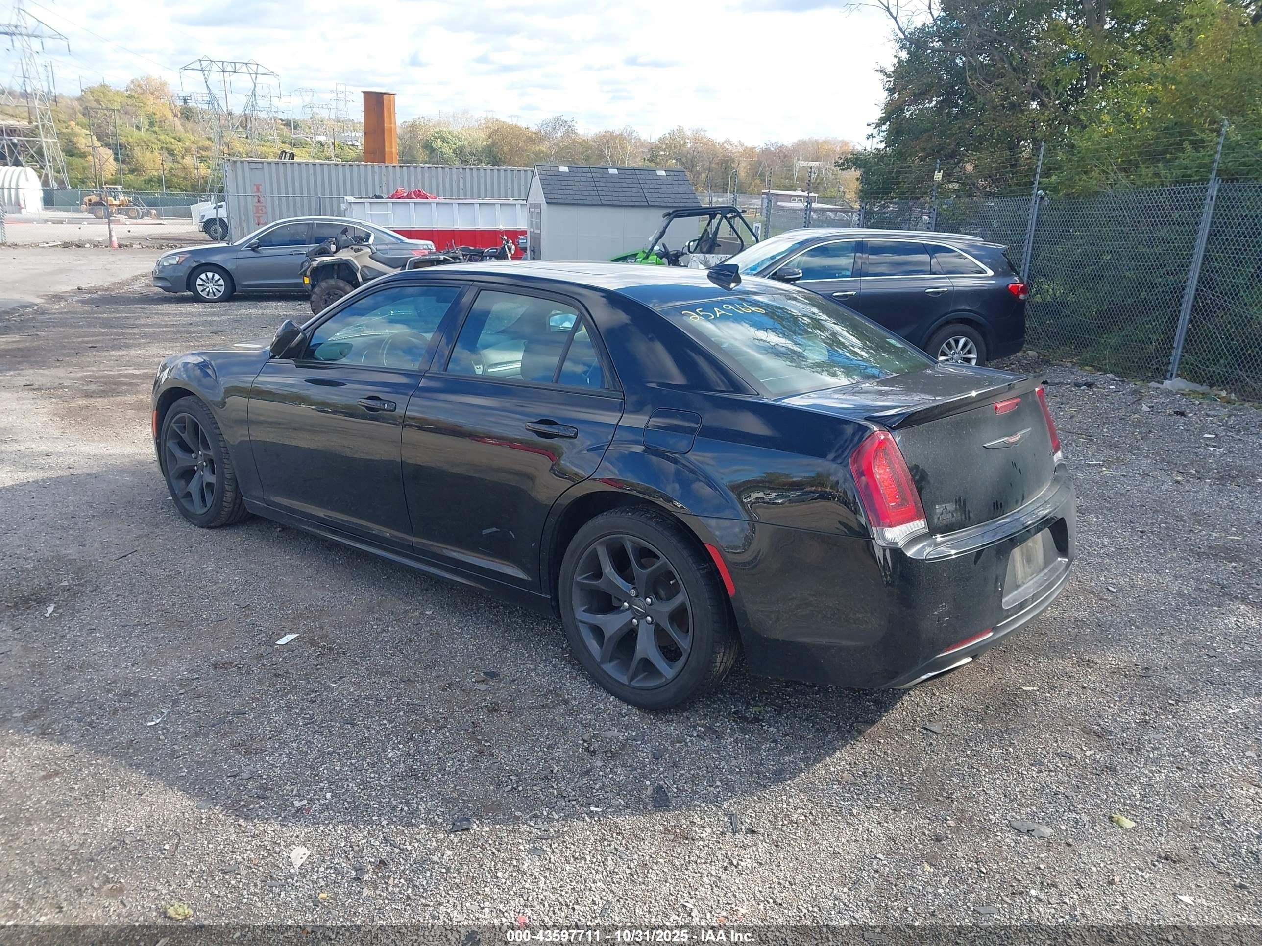 2020 Chrysler 300 300s Black vin: 2C3CCABG1LH255491