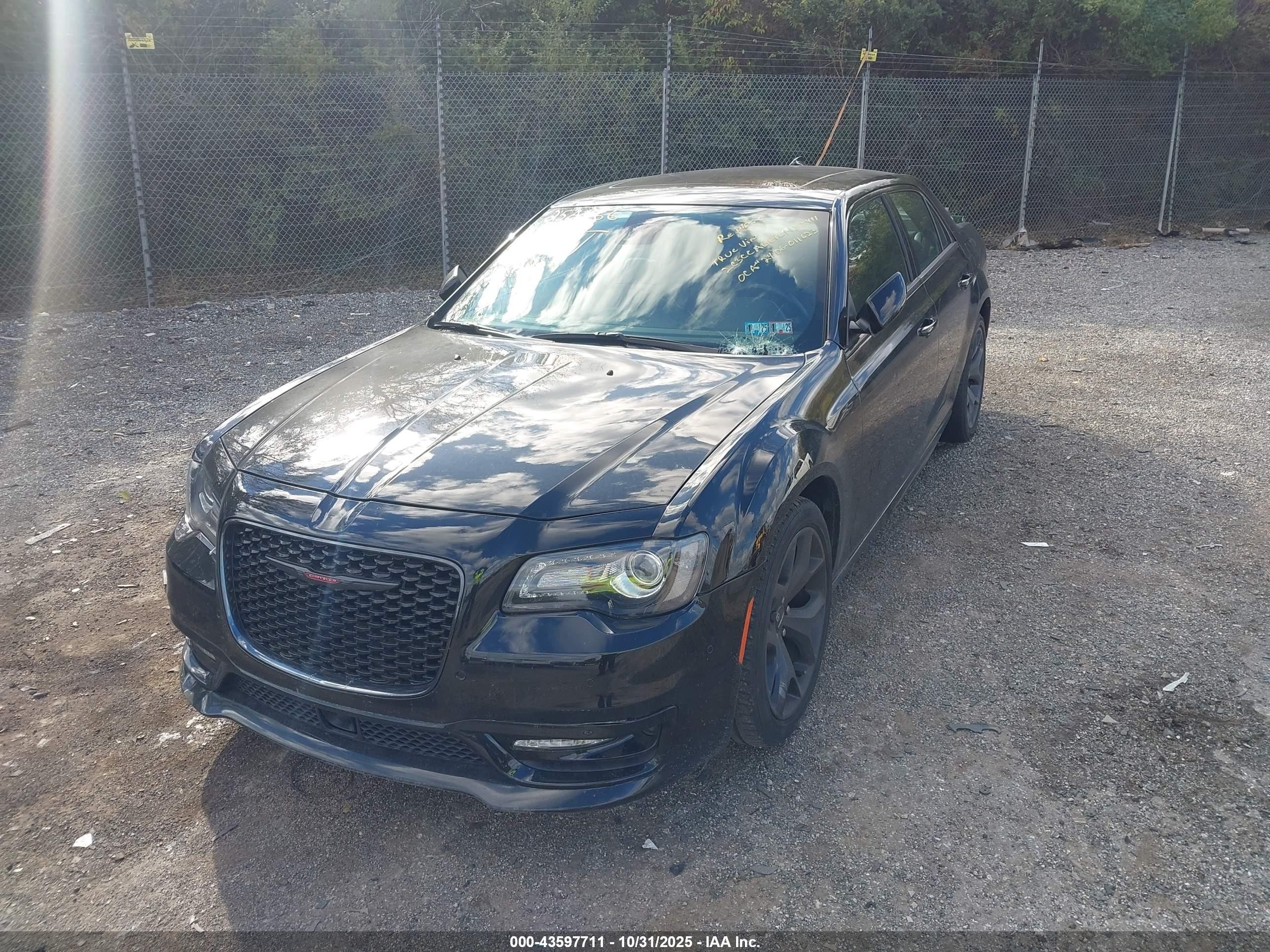 2020 Chrysler 300 300s Black vin: 2C3CCABG1LH255491