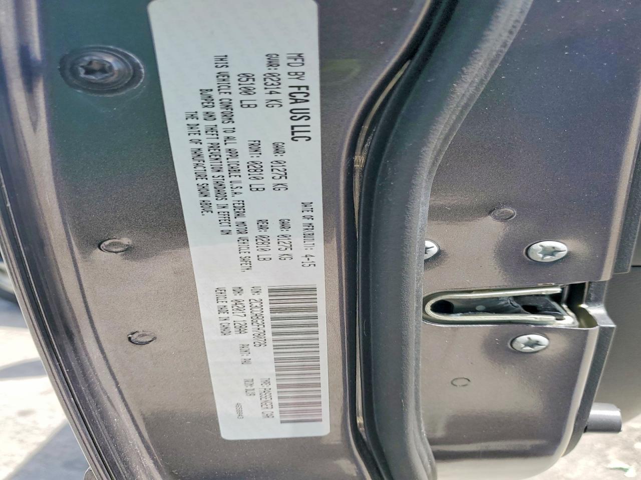 2015 Chrysler 300 S Gray vin: 2C3CCABG2FH780726