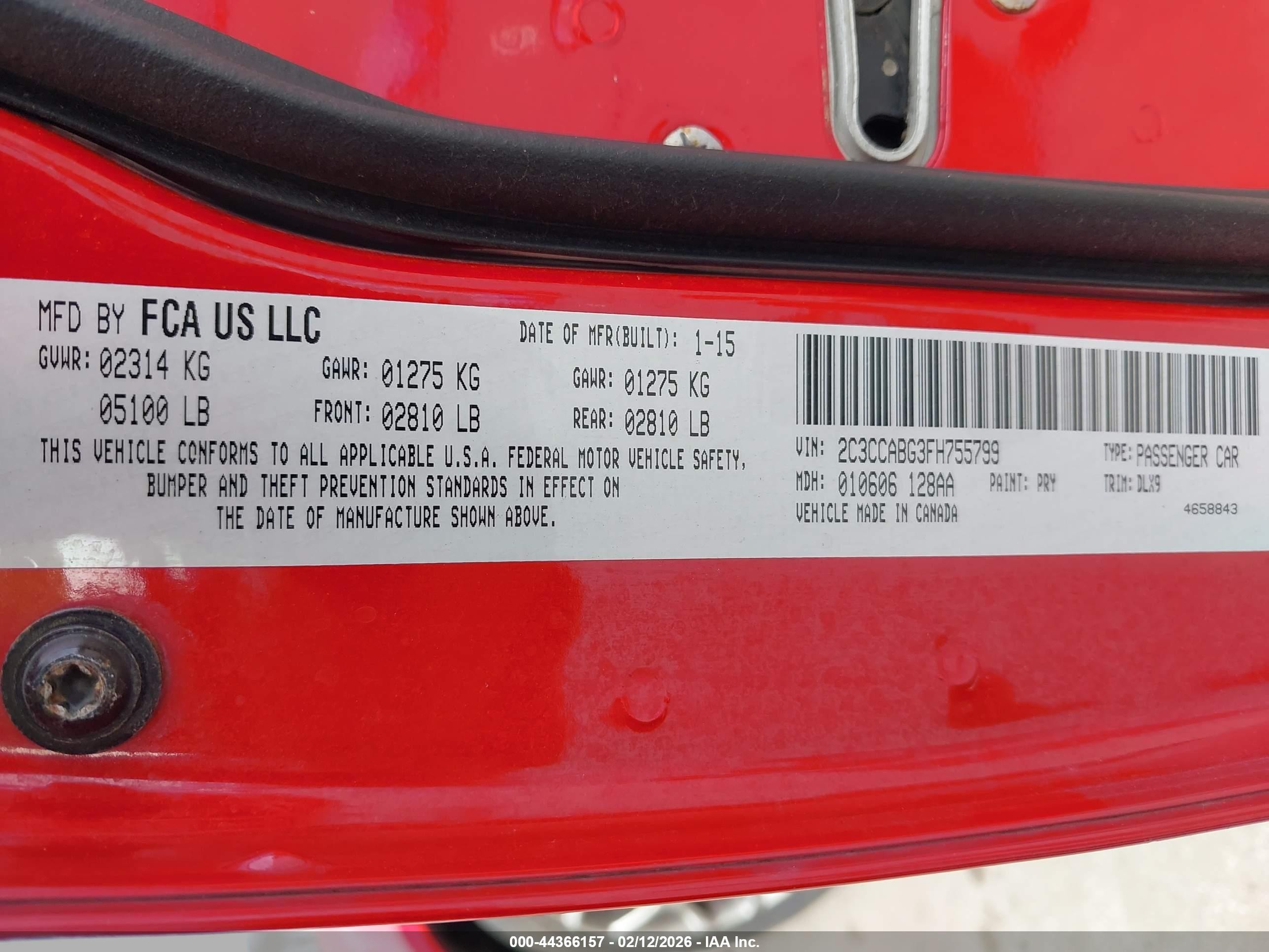2015 Chrysler 300 300s Red vin: 2C3CCABG3FH755799
