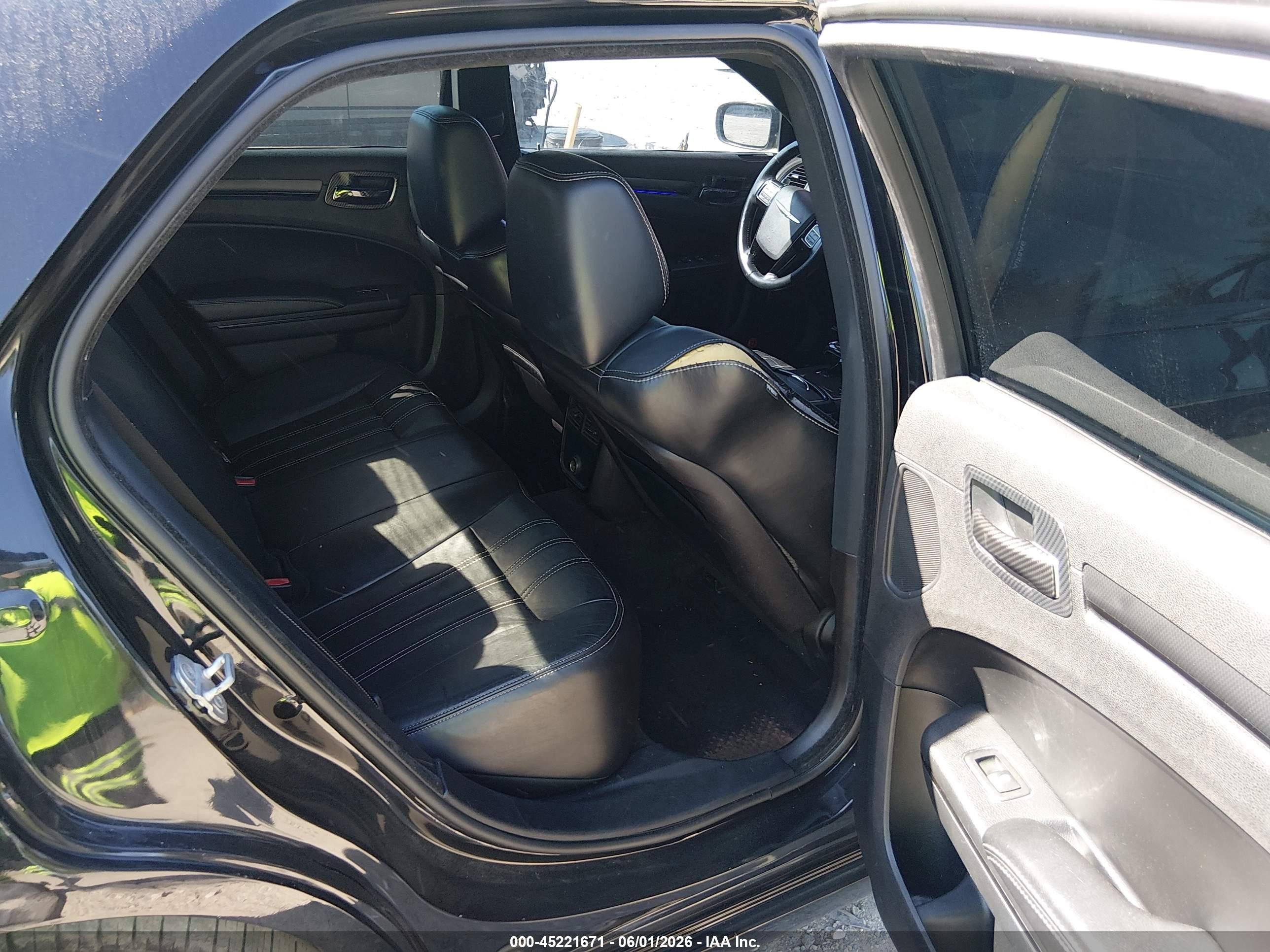 2012 Chrysler 300 S V6 Black vin: 2C3CCABG4CH279235