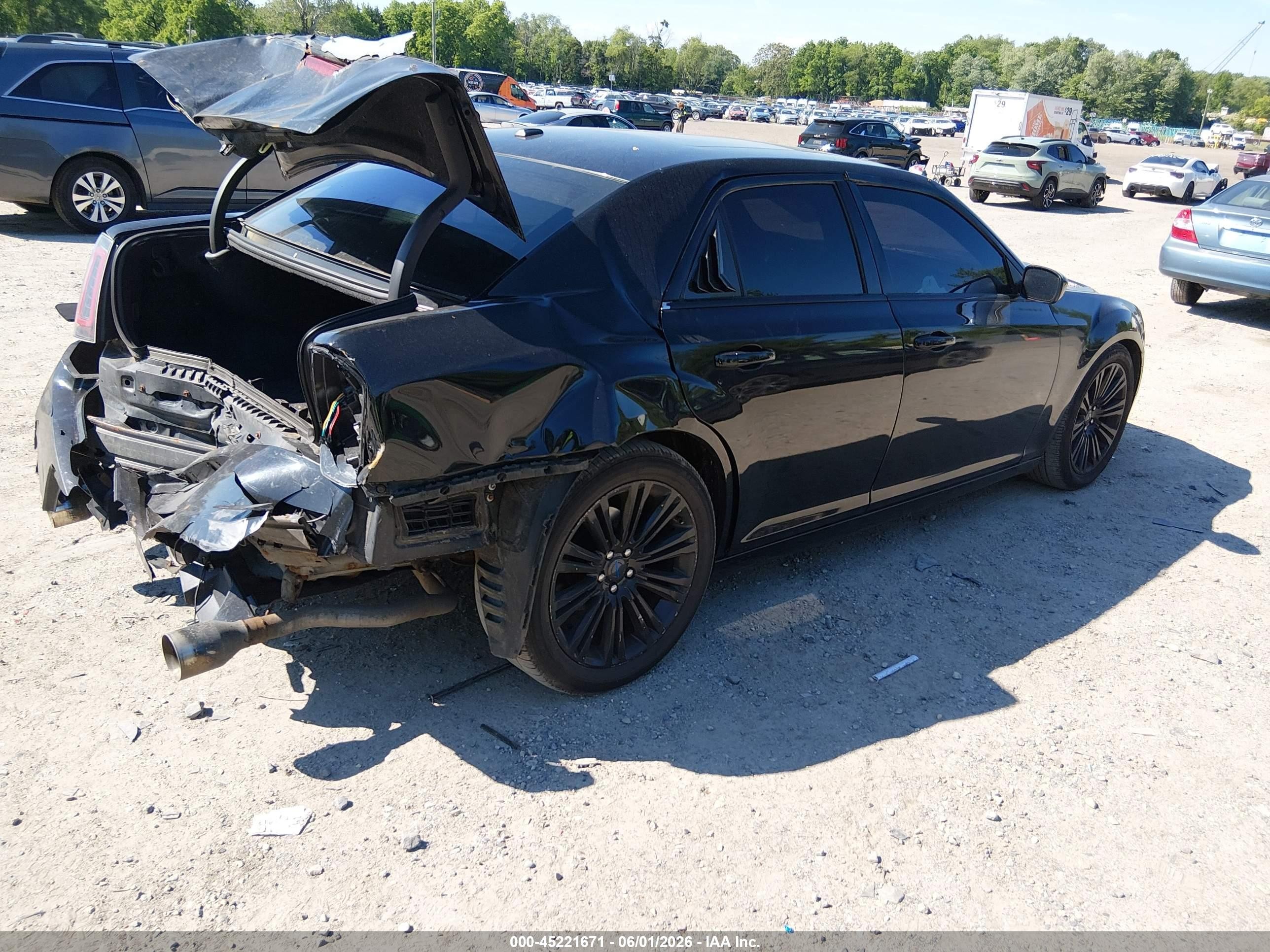 2012 Chrysler 300 S V6 Black vin: 2C3CCABG4CH279235
