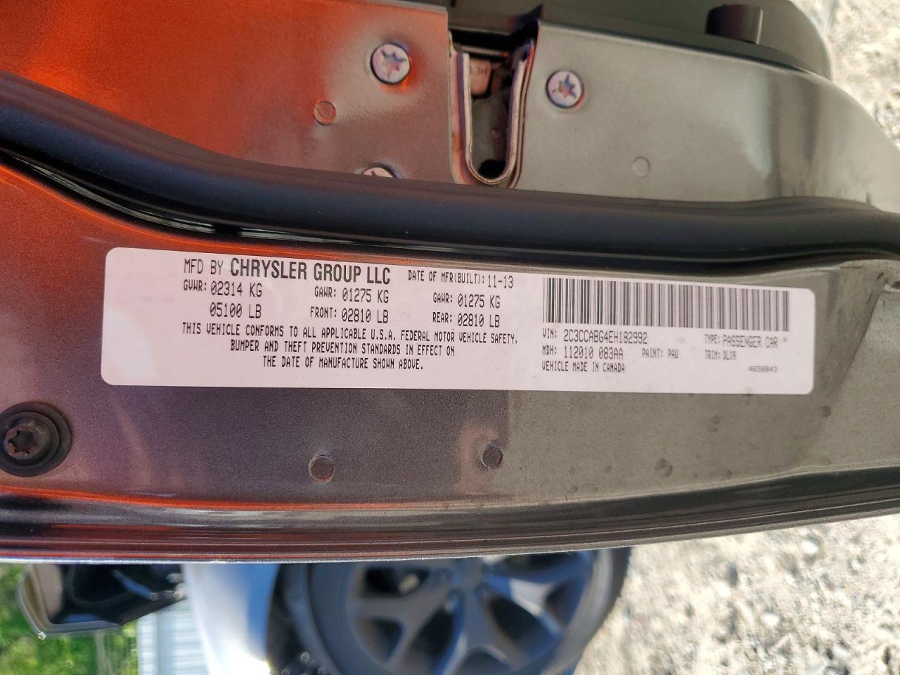 2014 Chrysler 300 S Gray vin: 2C3CCABG4EH182992