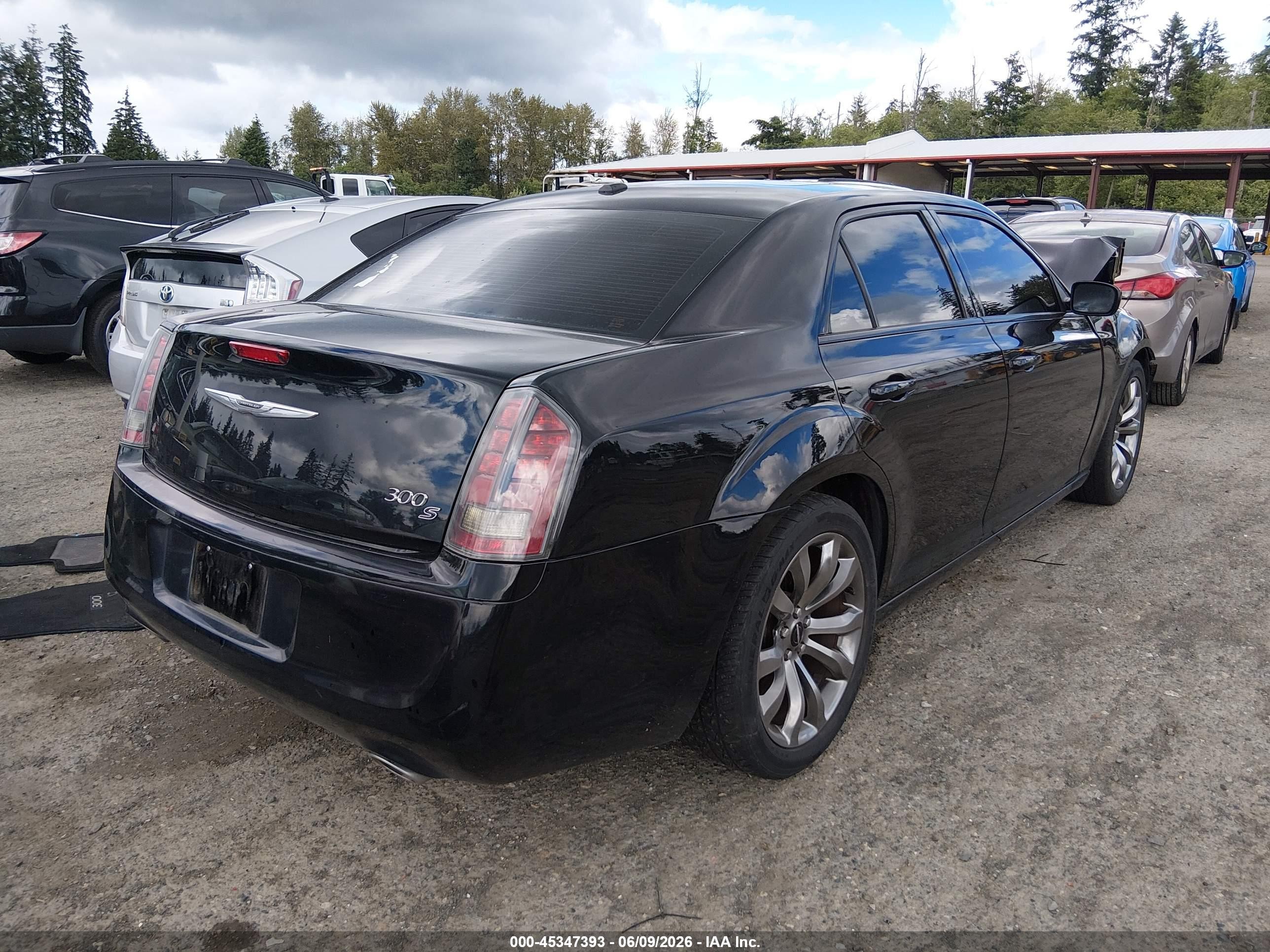 2014 Chrysler 300 S Black vin: 2C3CCABG4EH372663