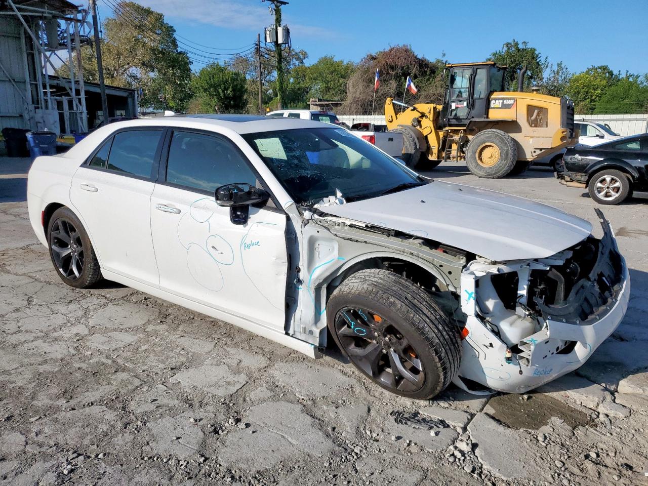 2022 Chrysler 300 S White vin: 2C3CCABG5NH225820