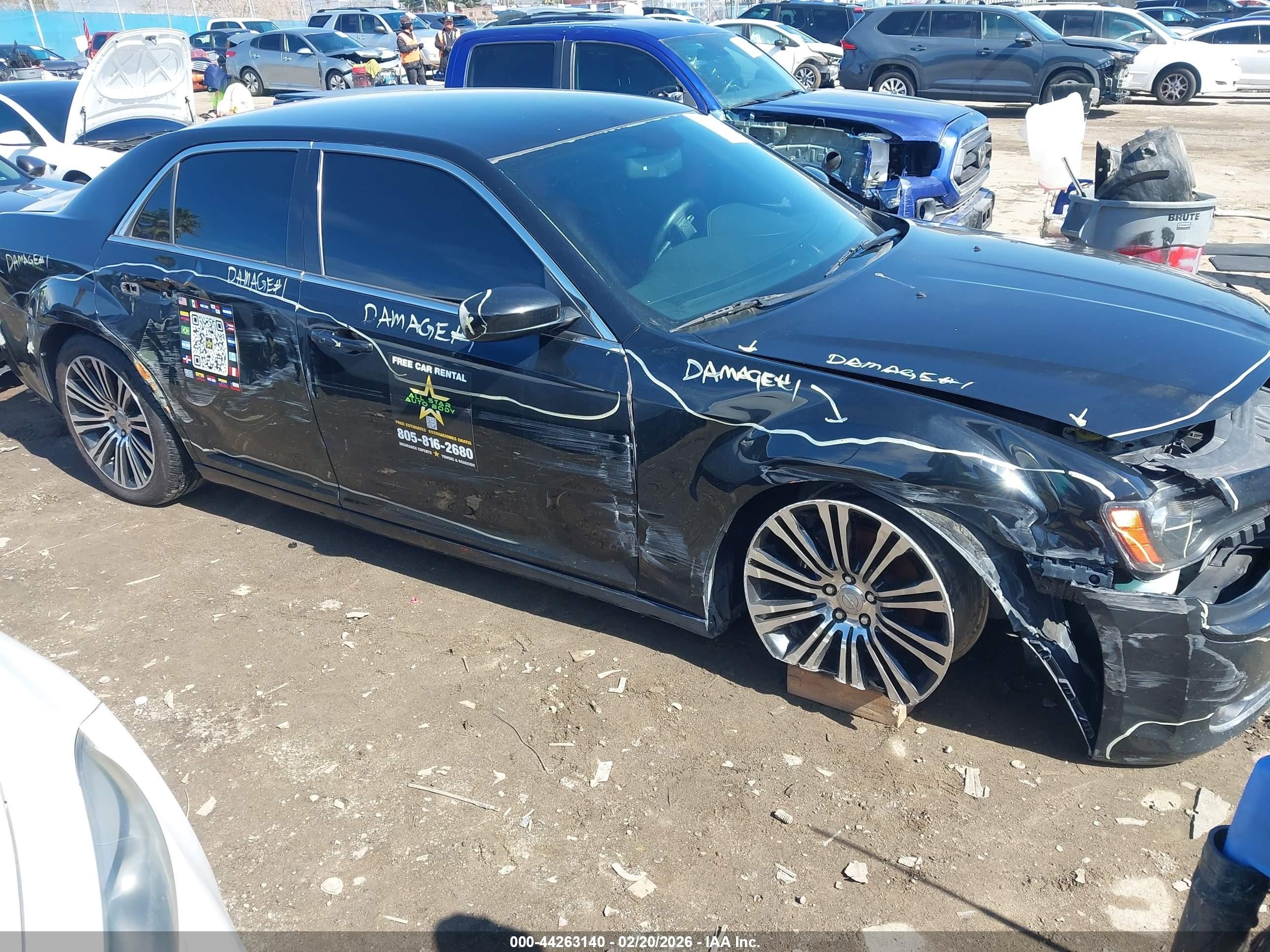 2013 Chrysler 300 300s Черный vin: 2C3CCABG6DH662059