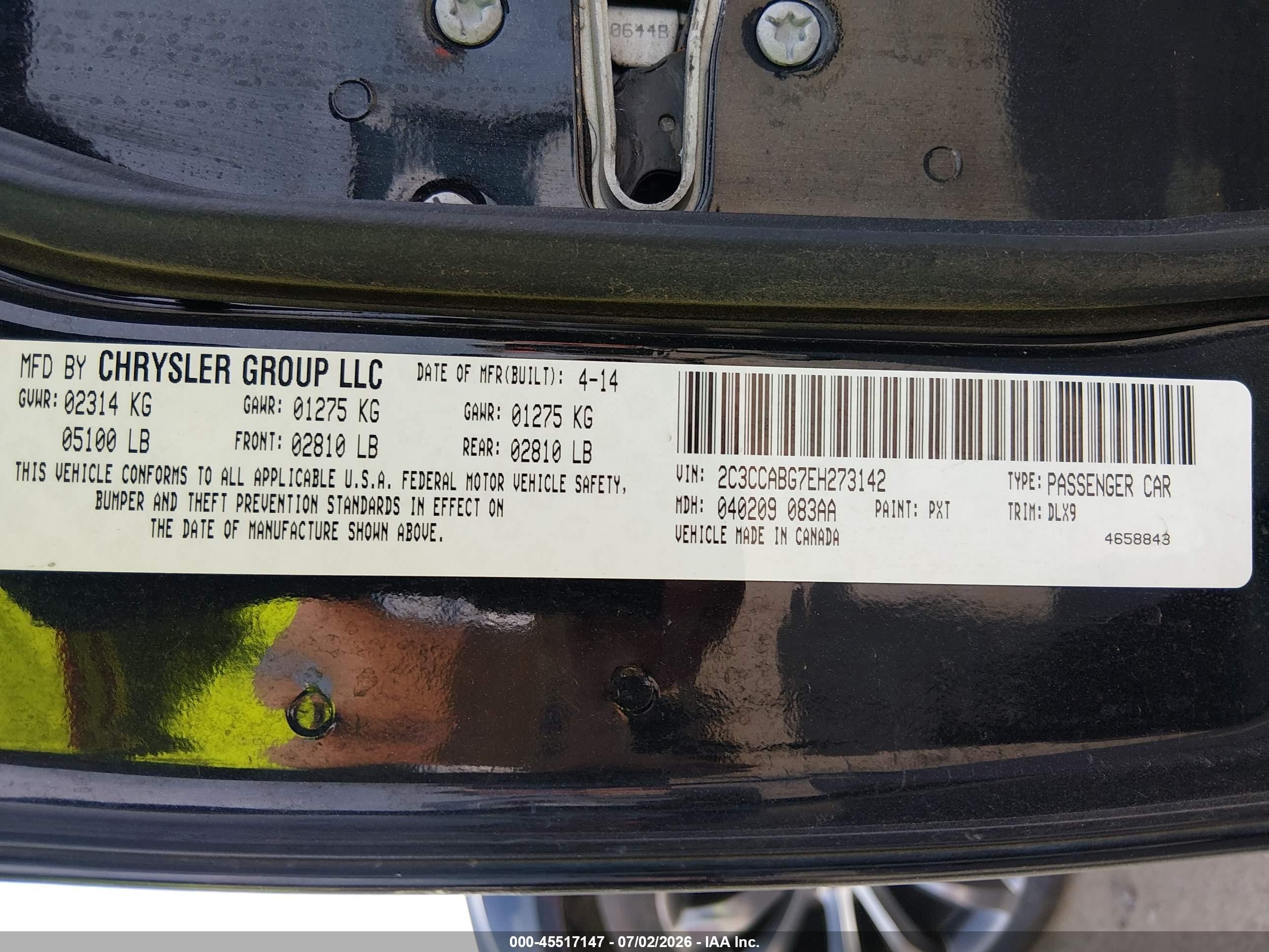 2014 Chrysler 300 300s Black vin: 2C3CCABG7EH273142