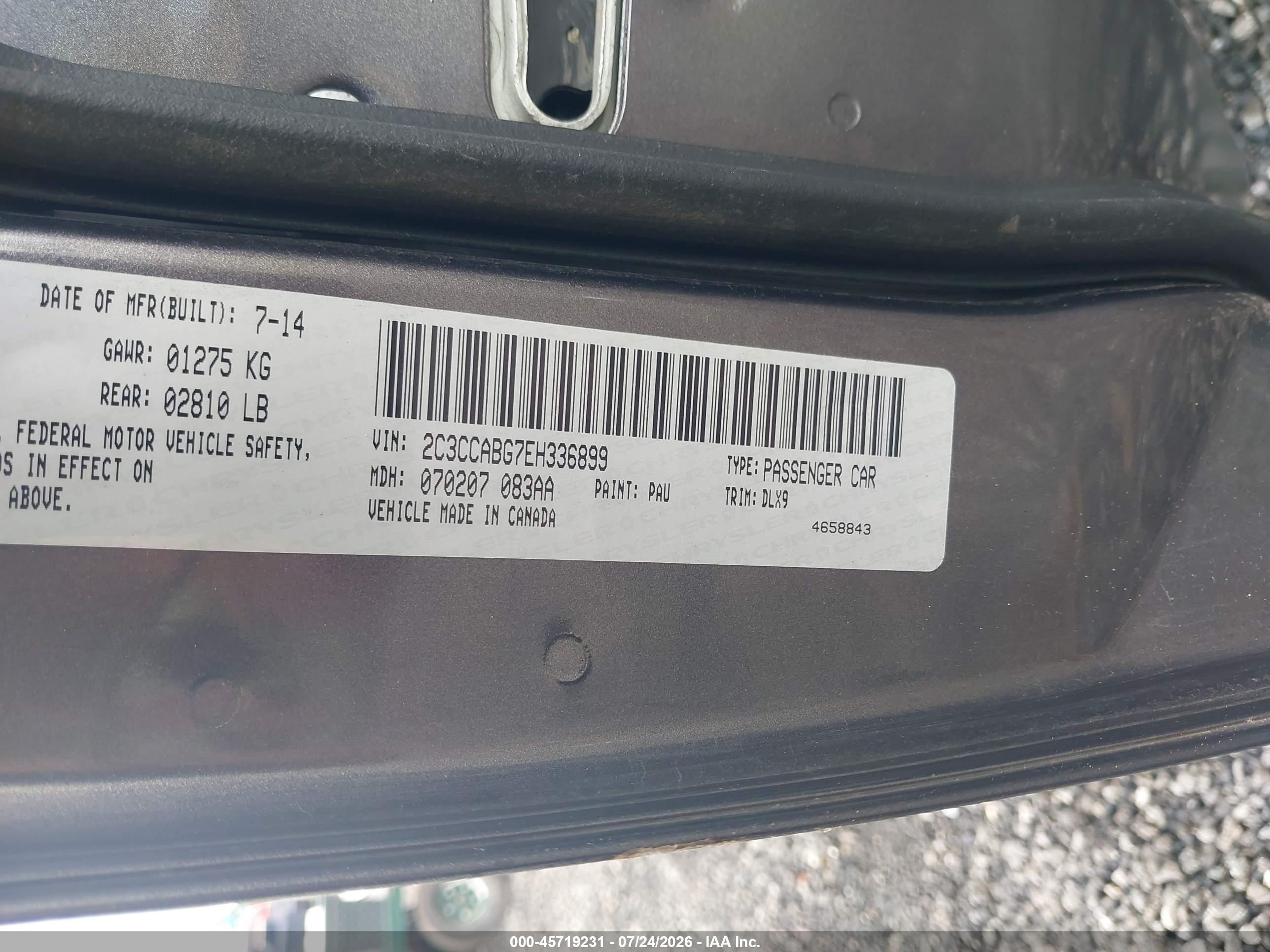 2014 Chrysler 300 300s Black vin: 2C3CCABG7EH336899