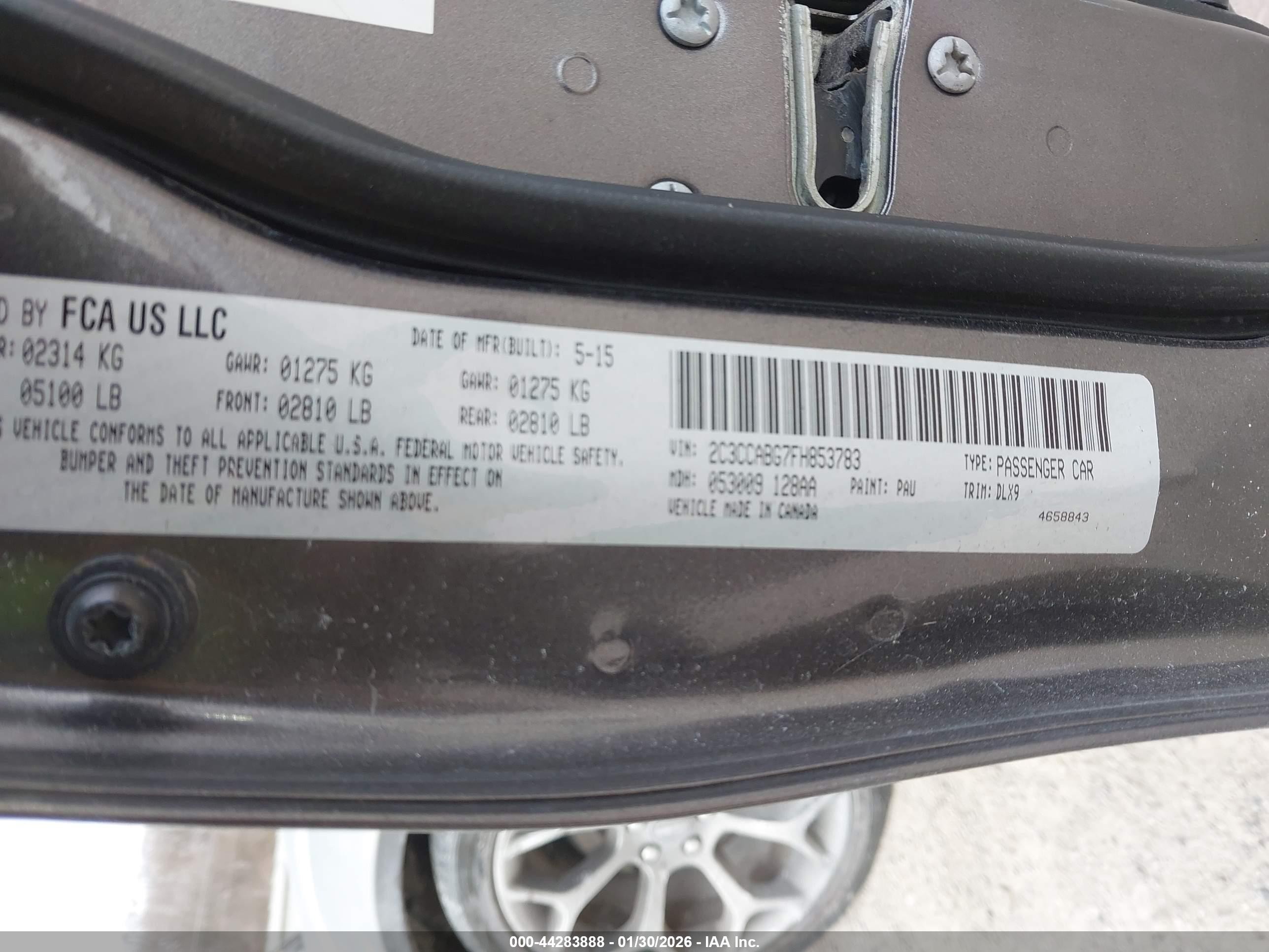 2015 Chrysler 300 300s Black vin: 2C3CCABG7FH853783
