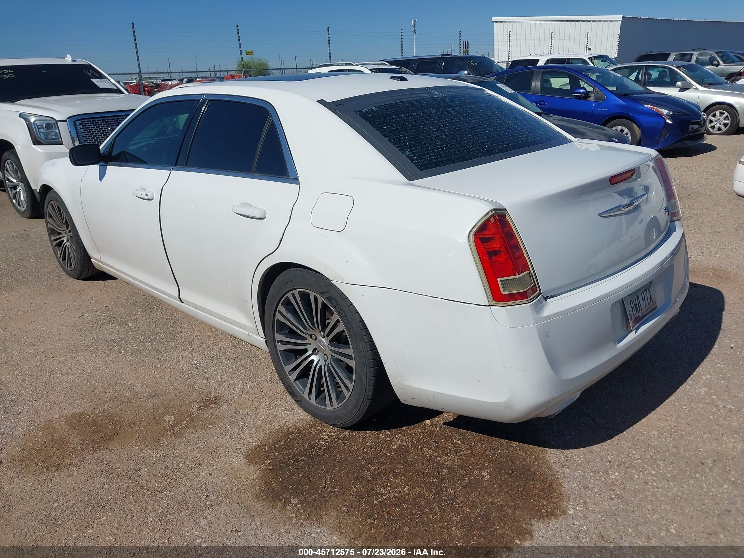 2013 Chrysler 300 300s White vin: 2C3CCABG9DH551487