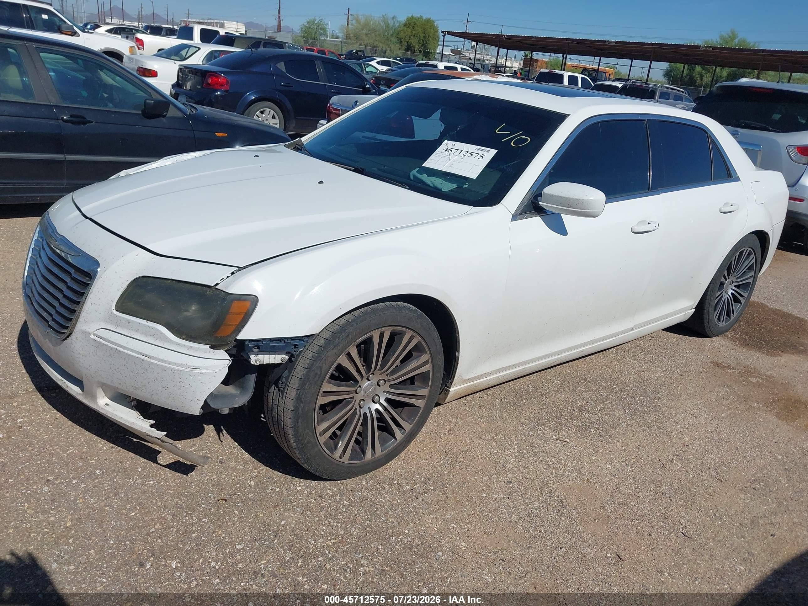 2013 Chrysler 300 300s White vin: 2C3CCABG9DH551487