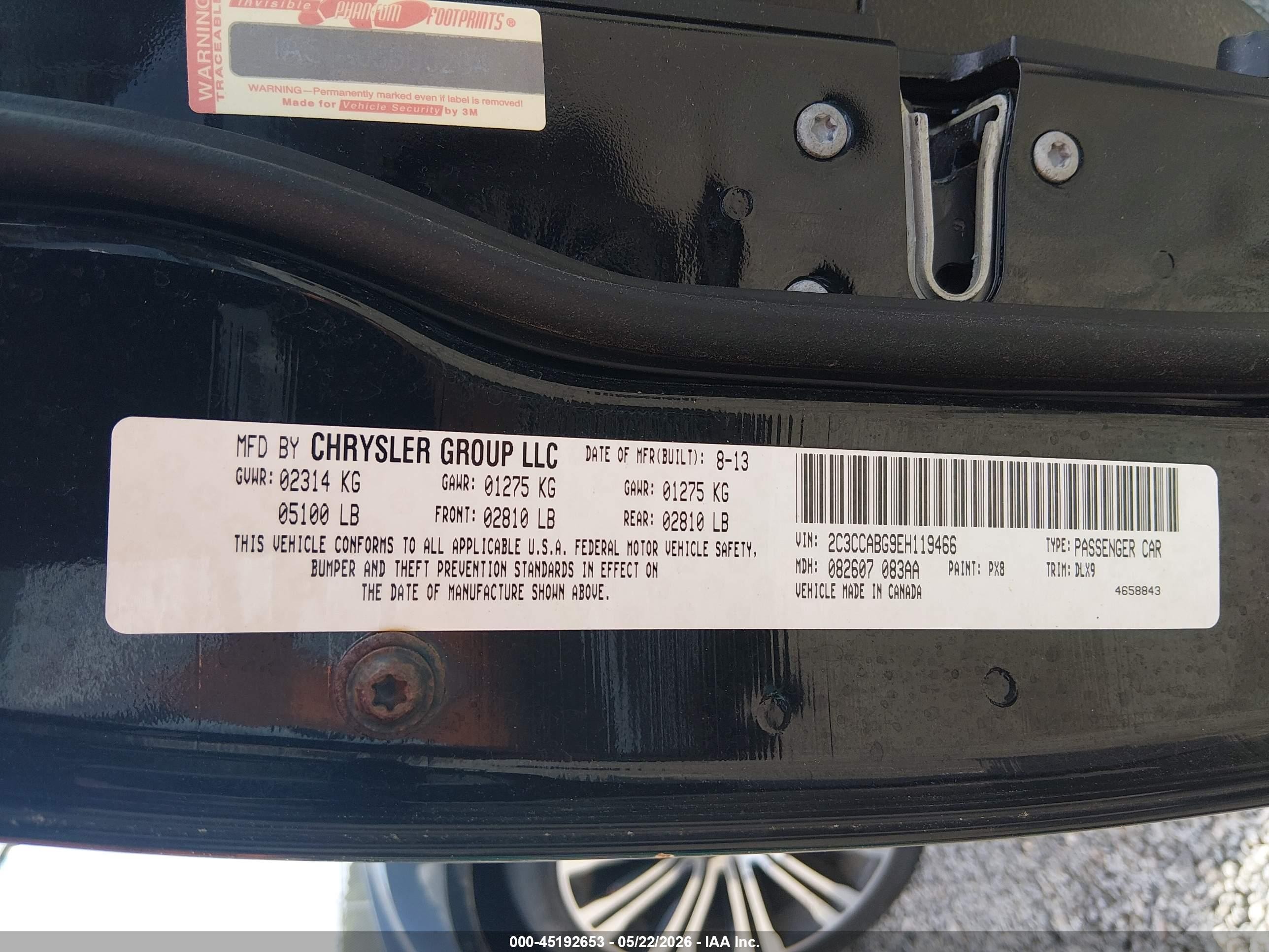 2014 Chrysler 300 300s Black vin: 2C3CCABG9EH119466