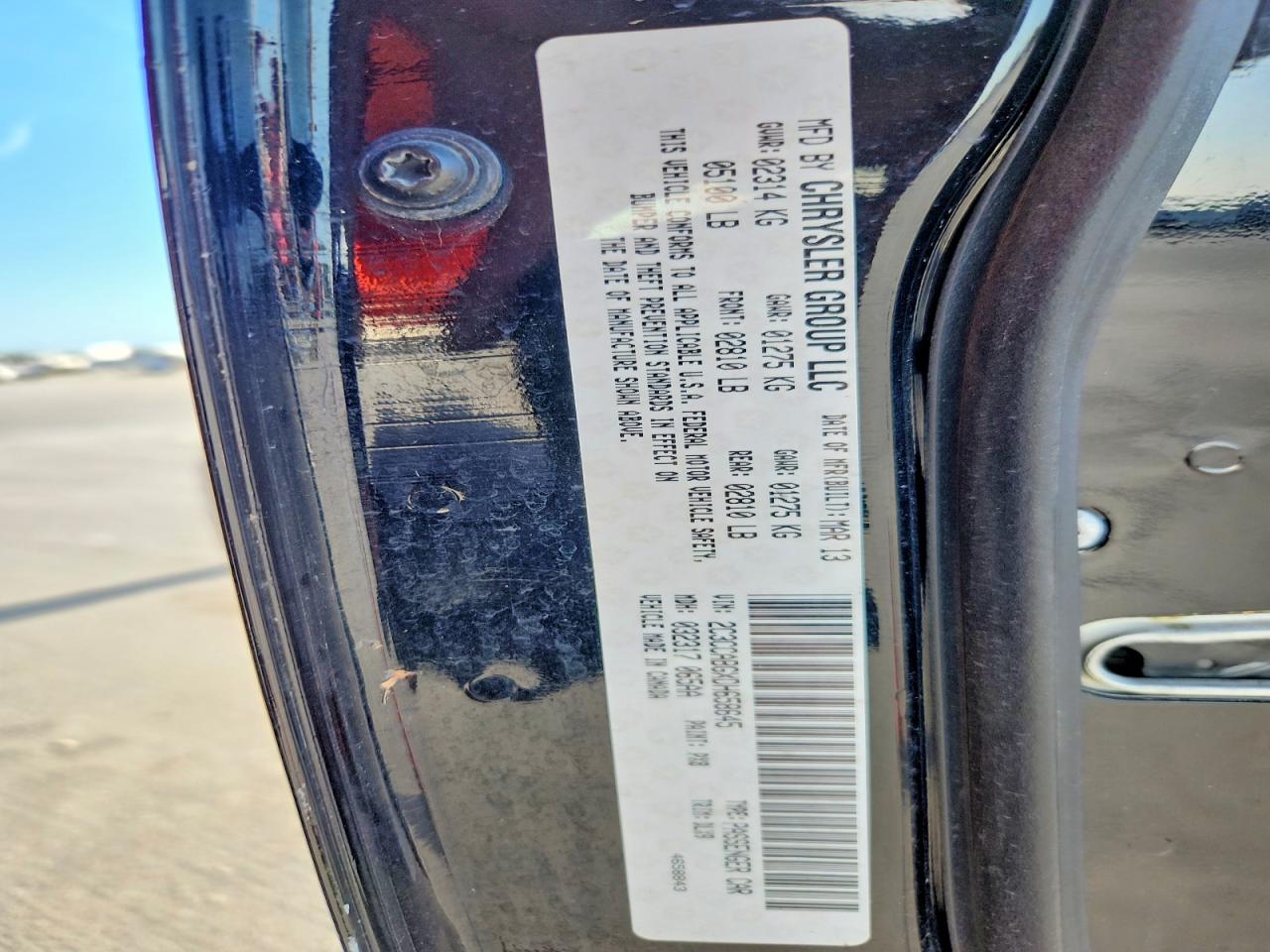 2013 Chrysler 300 S Black vin: 2C3CCABGXDH658645