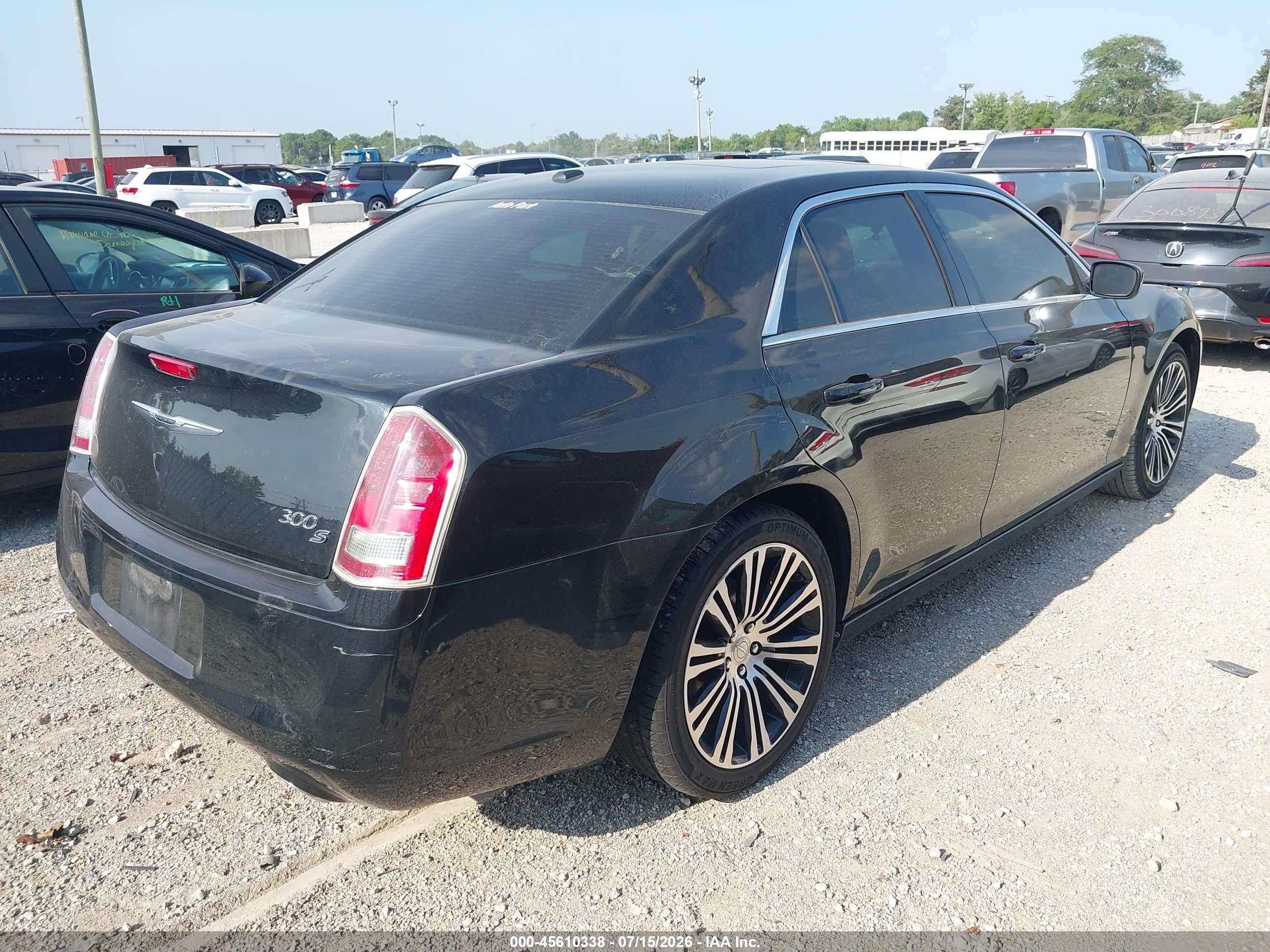 2013 Chrysler 300 S Black vin: 2C3CCABT0DH709518