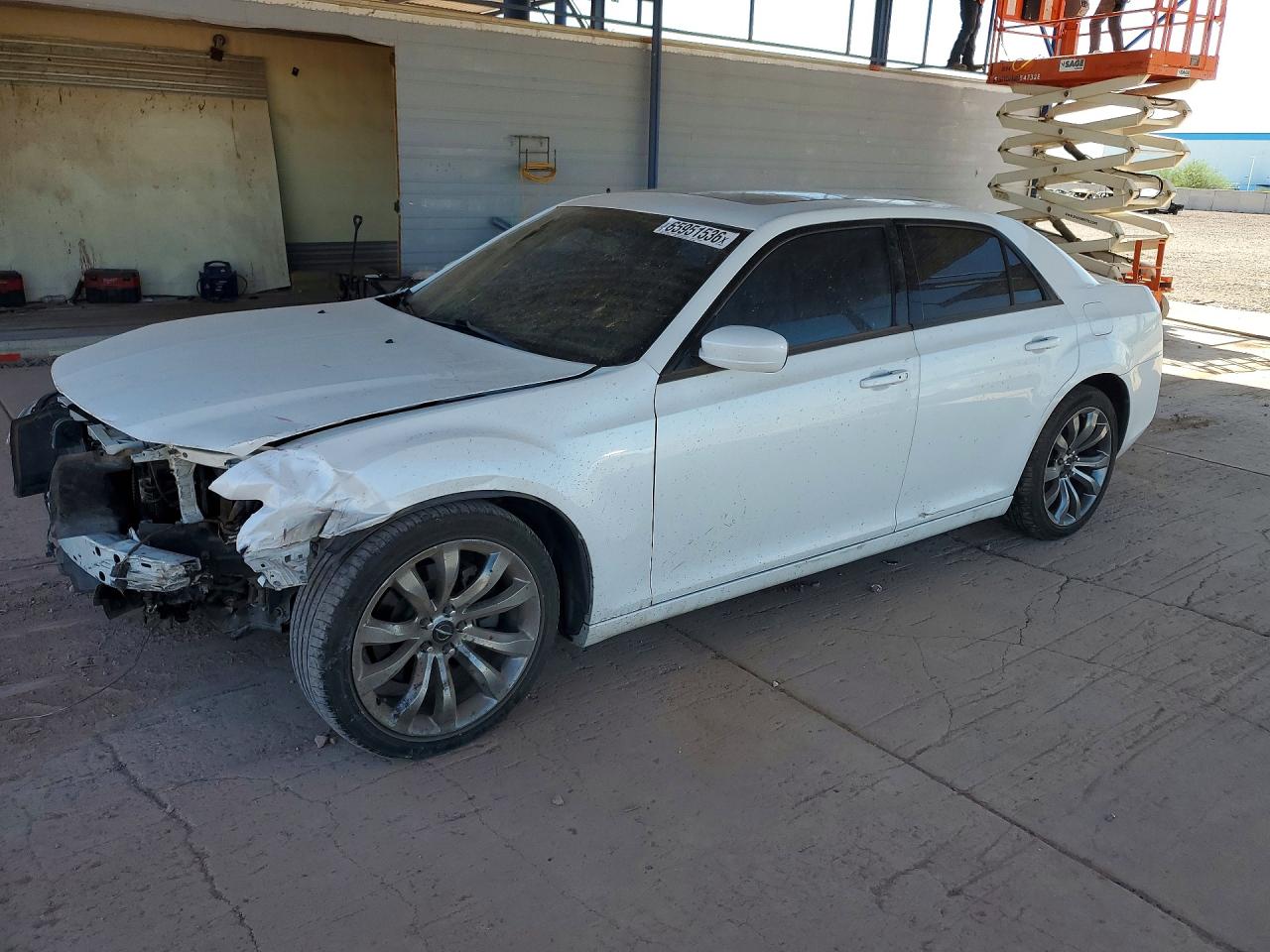 2014 Chrysler 300 S White vin: 2C3CCABT0EH346946