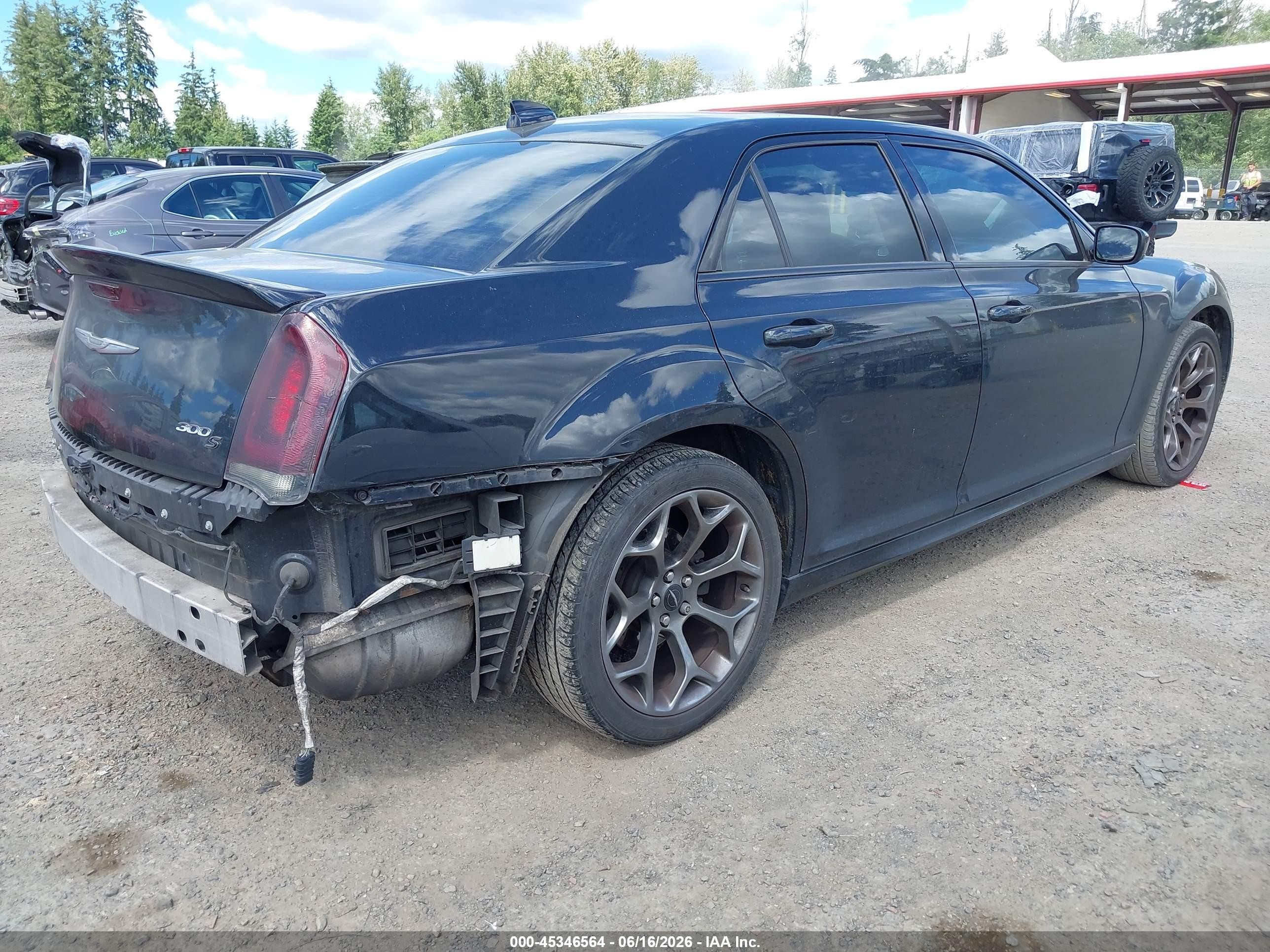 2015 Chrysler 300 300s Black vin: 2C3CCABT1FH739453
