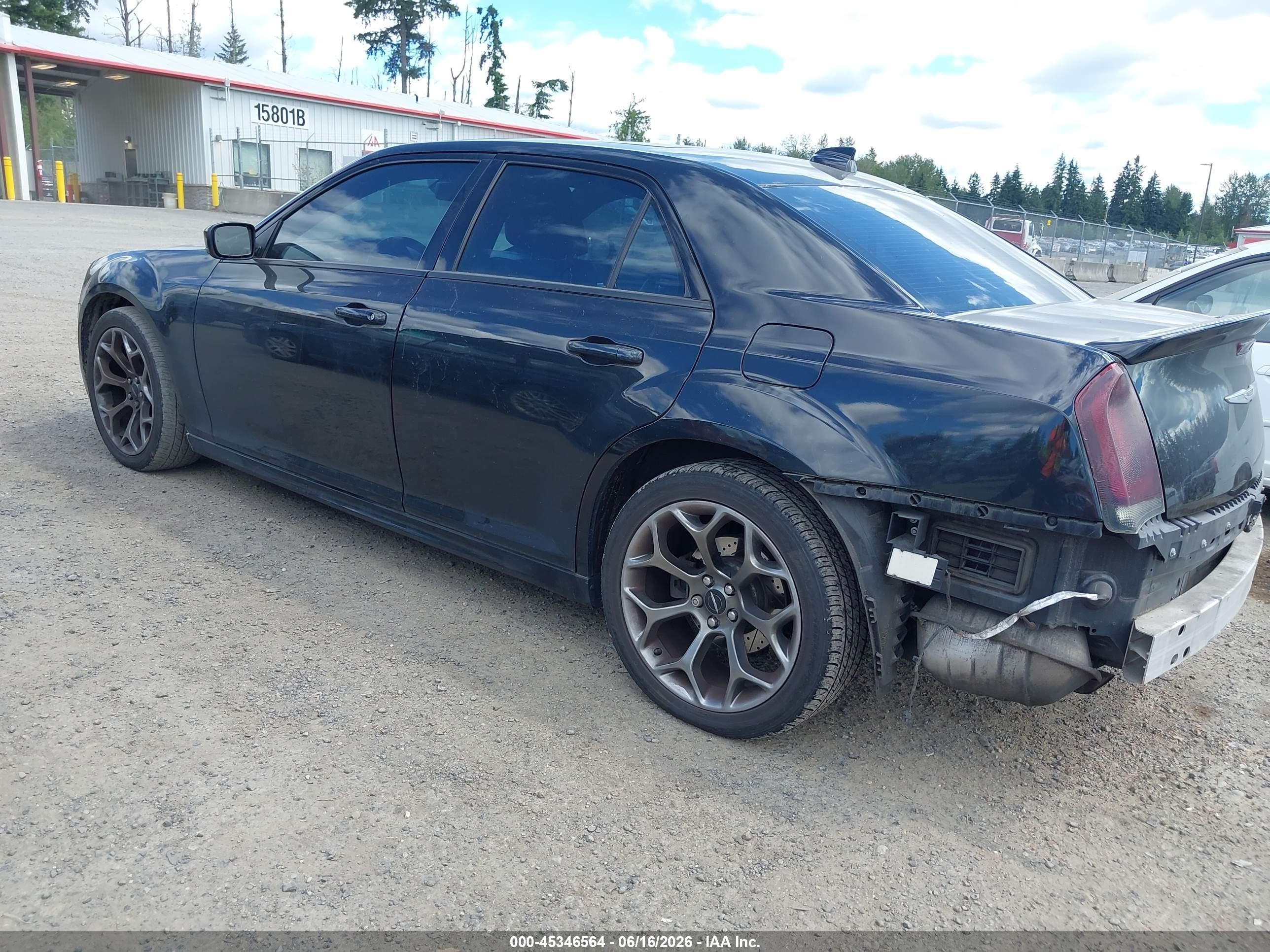 2015 Chrysler 300 300s Black vin: 2C3CCABT1FH739453