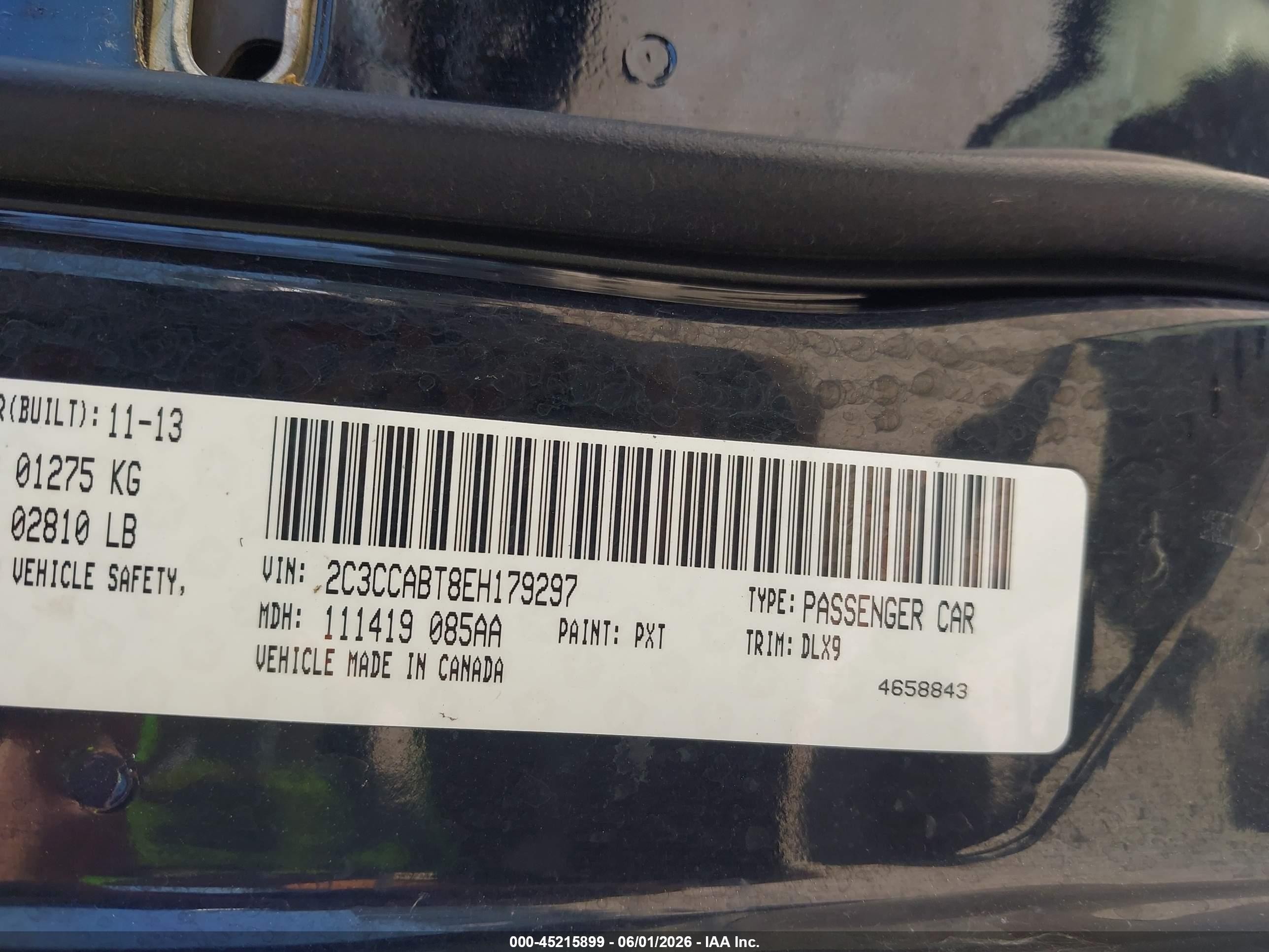 2014 Chrysler 300 300s Черный vin: 2C3CCABT8EH179297