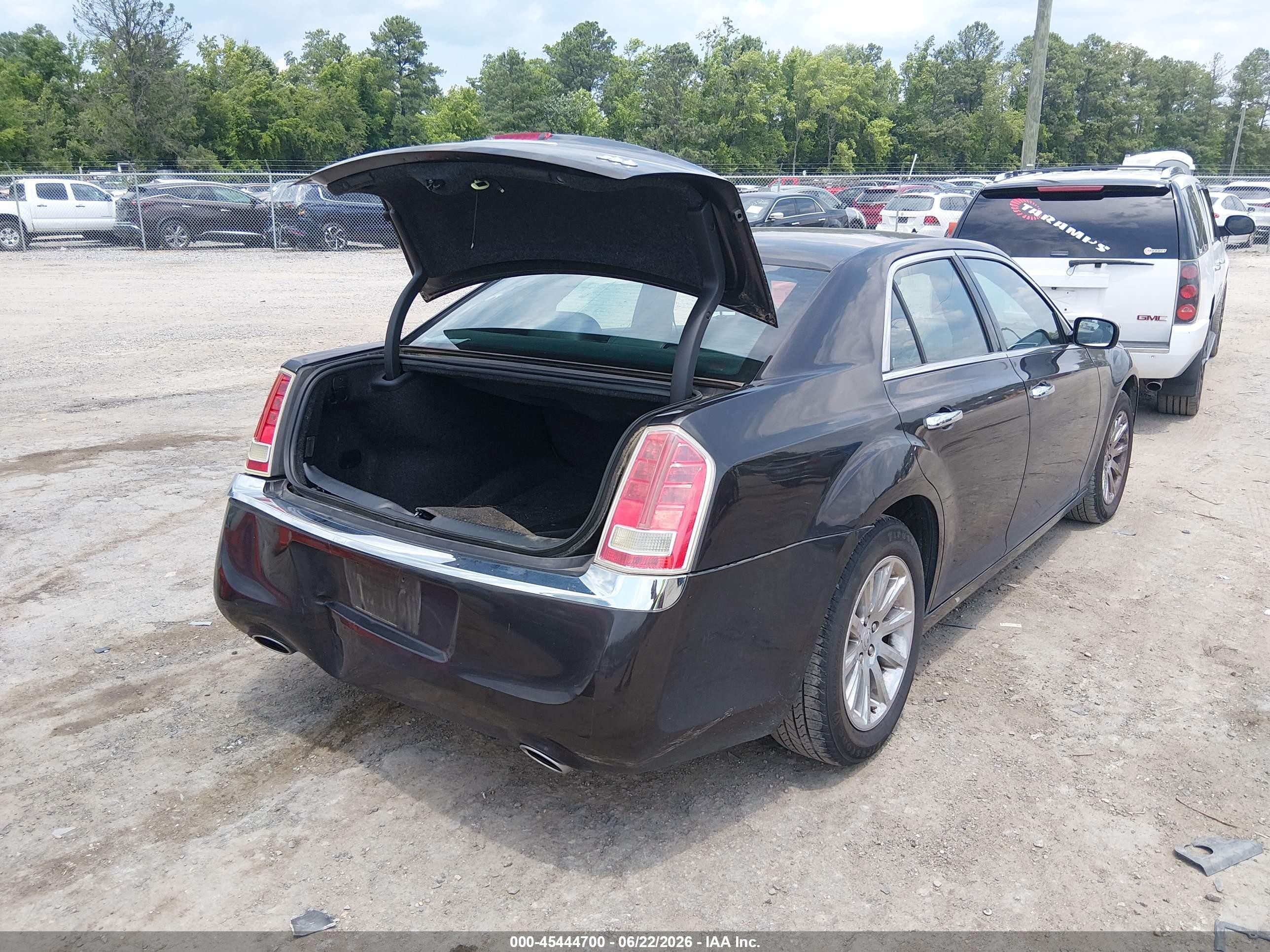 2012 Chrysler 300 Limited Black vin: 2C3CCACG0CH250894