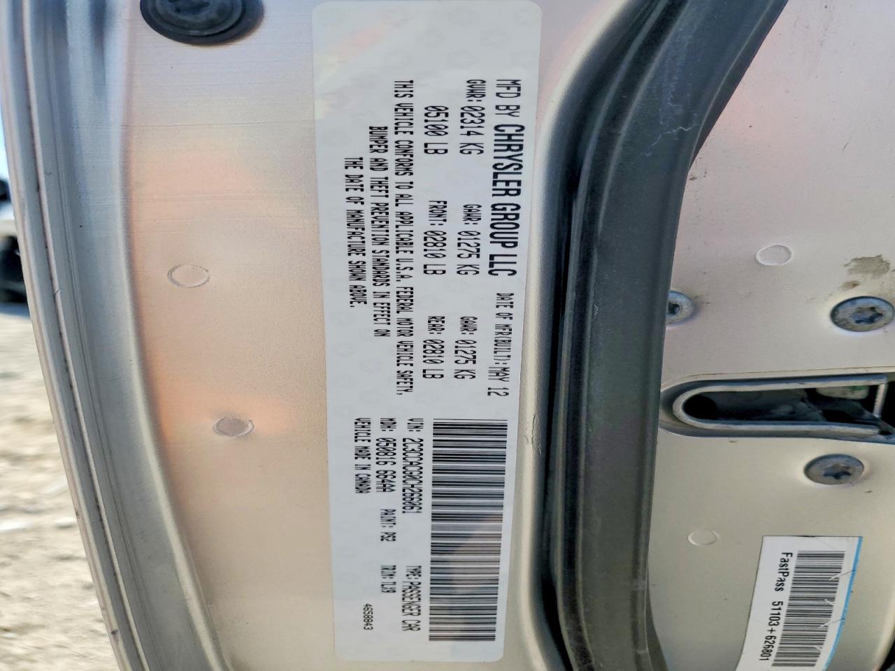 2012 Chrysler 300 Limited Silver vin: 2C3CCACG0CH266061