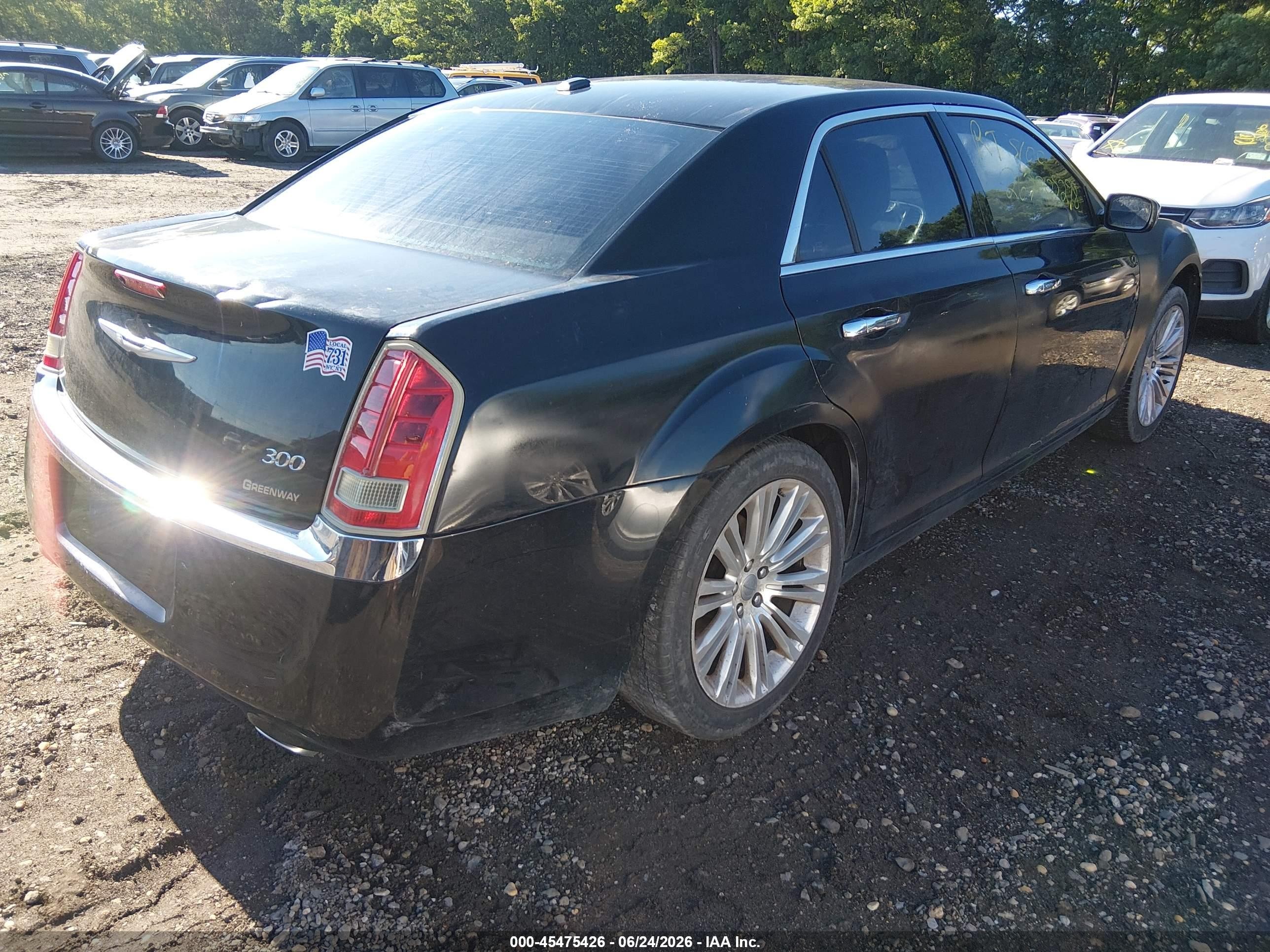 2012 Chrysler 300 Limited Black vin: 2C3CCACG1CH165885