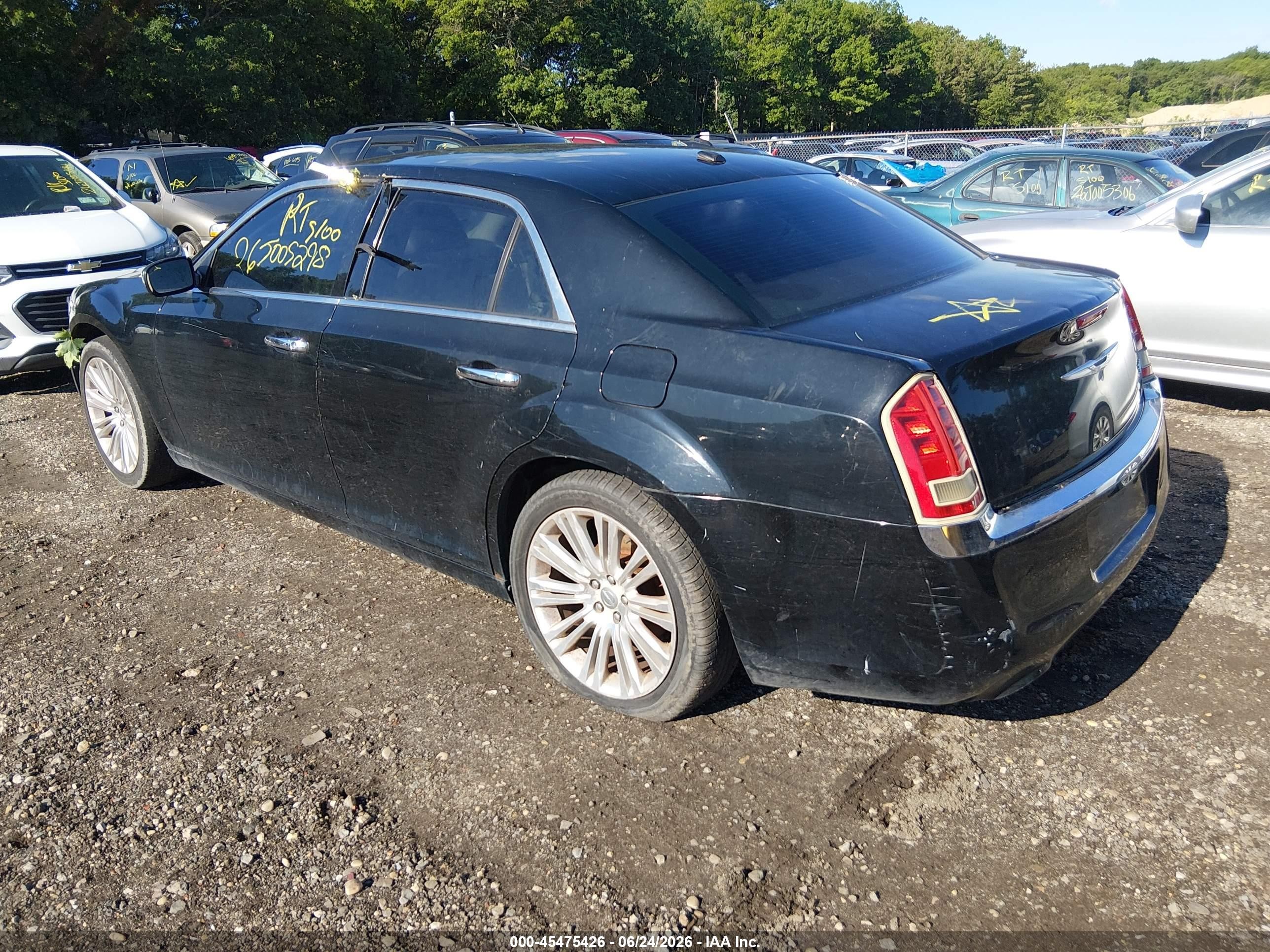 2012 Chrysler 300 Limited Black vin: 2C3CCACG1CH165885