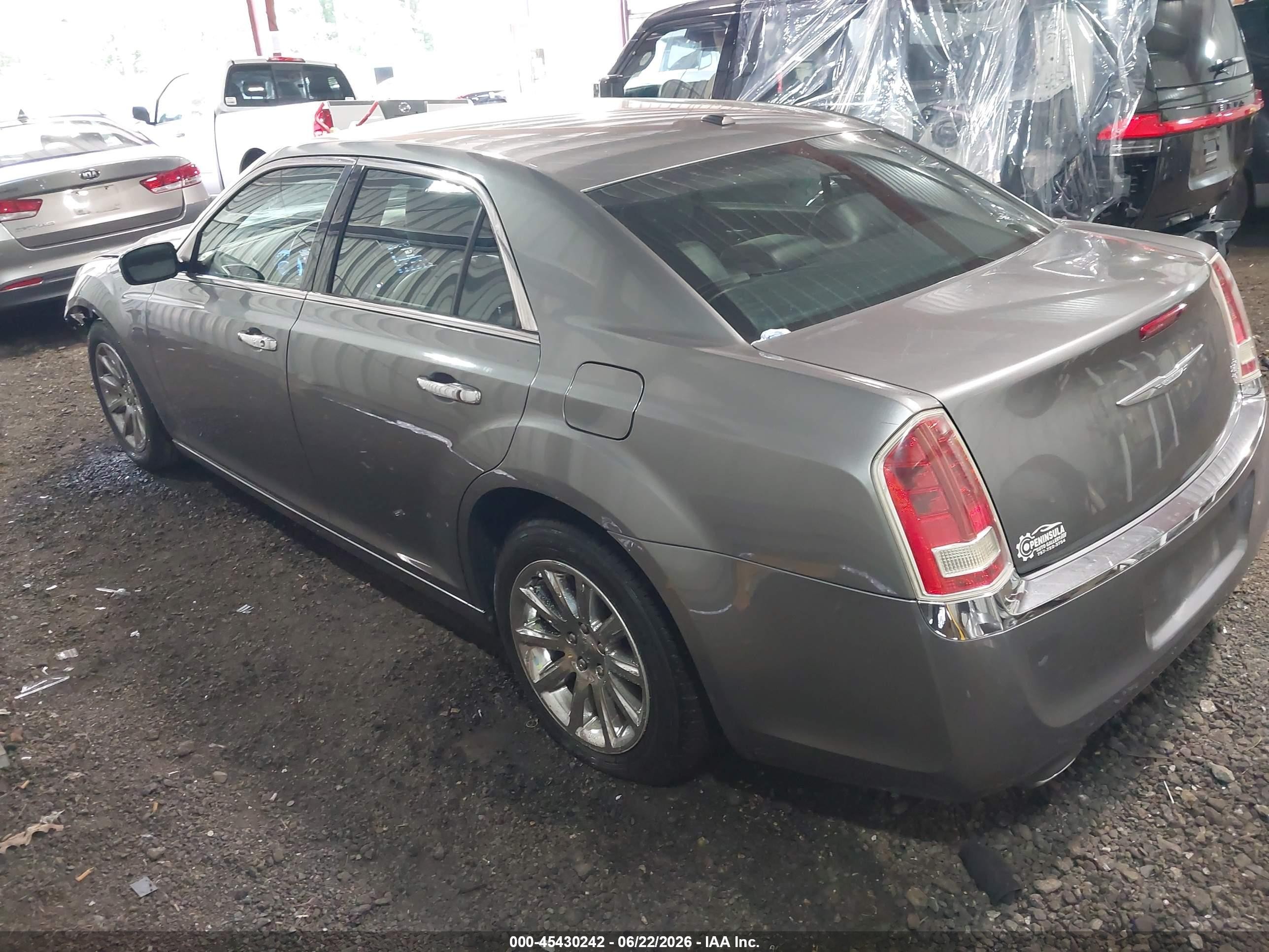 2012 Chrysler 300 Limited Gray vin: 2C3CCACG1CH249463