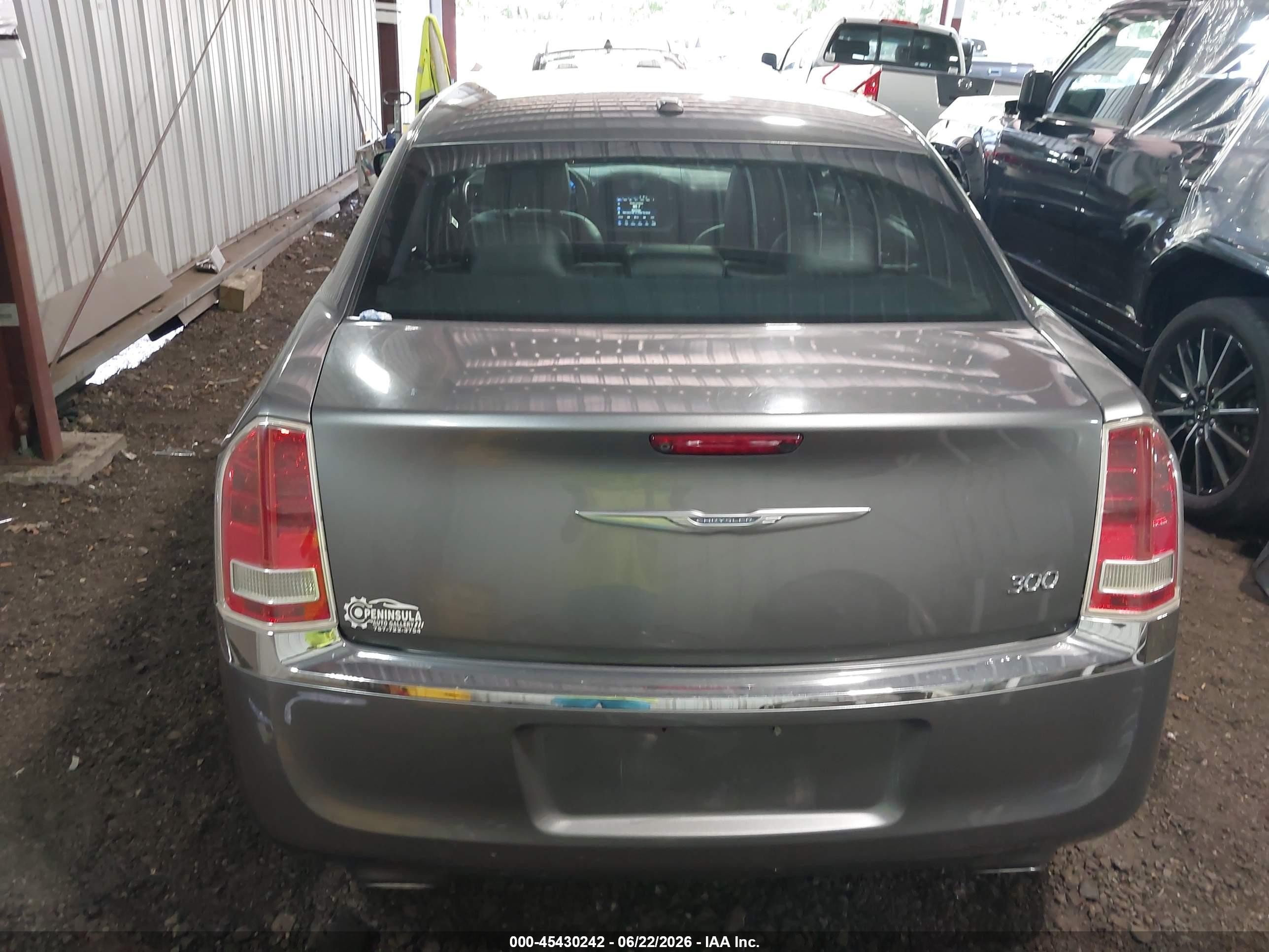2012 Chrysler 300 Limited Gray vin: 2C3CCACG1CH249463