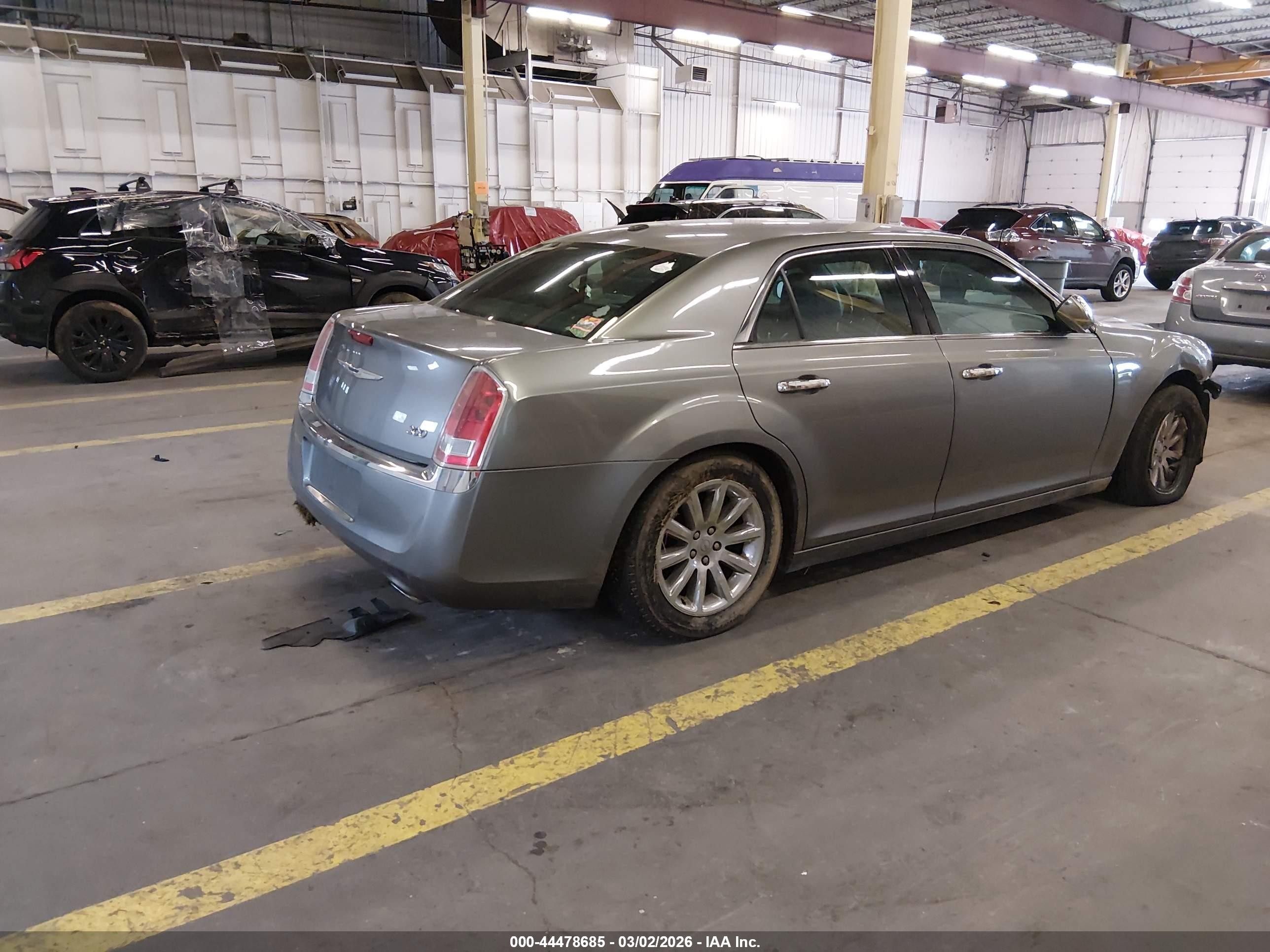 2012 Chrysler 300 Limited Gray vin: 2C3CCACG2CH274789