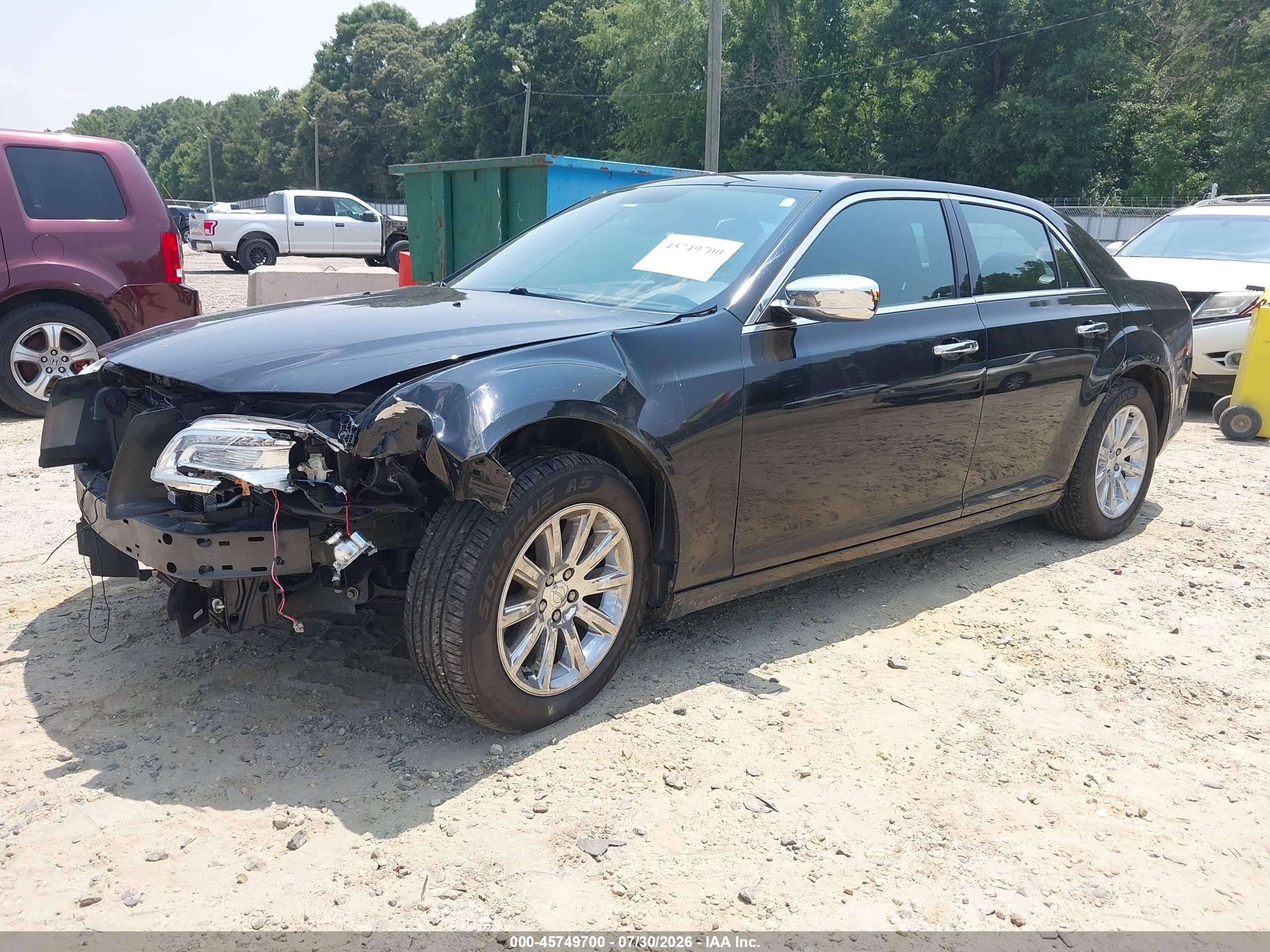 2012 Chrysler 300 Limited Black vin: 2C3CCACG6CH113202