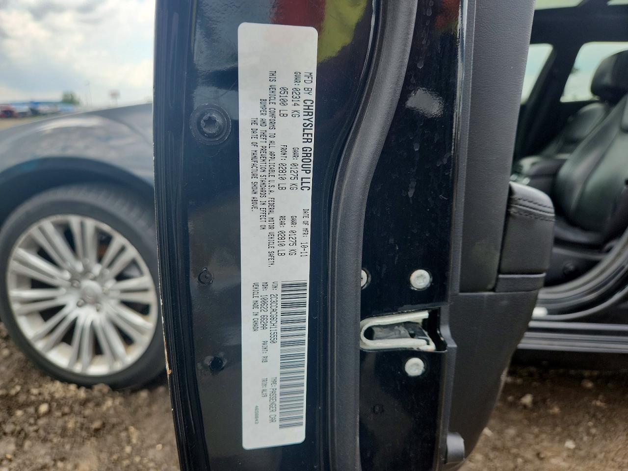 2012 Chrysler 300 Limited Black vin: 2C3CCACG6CH115550