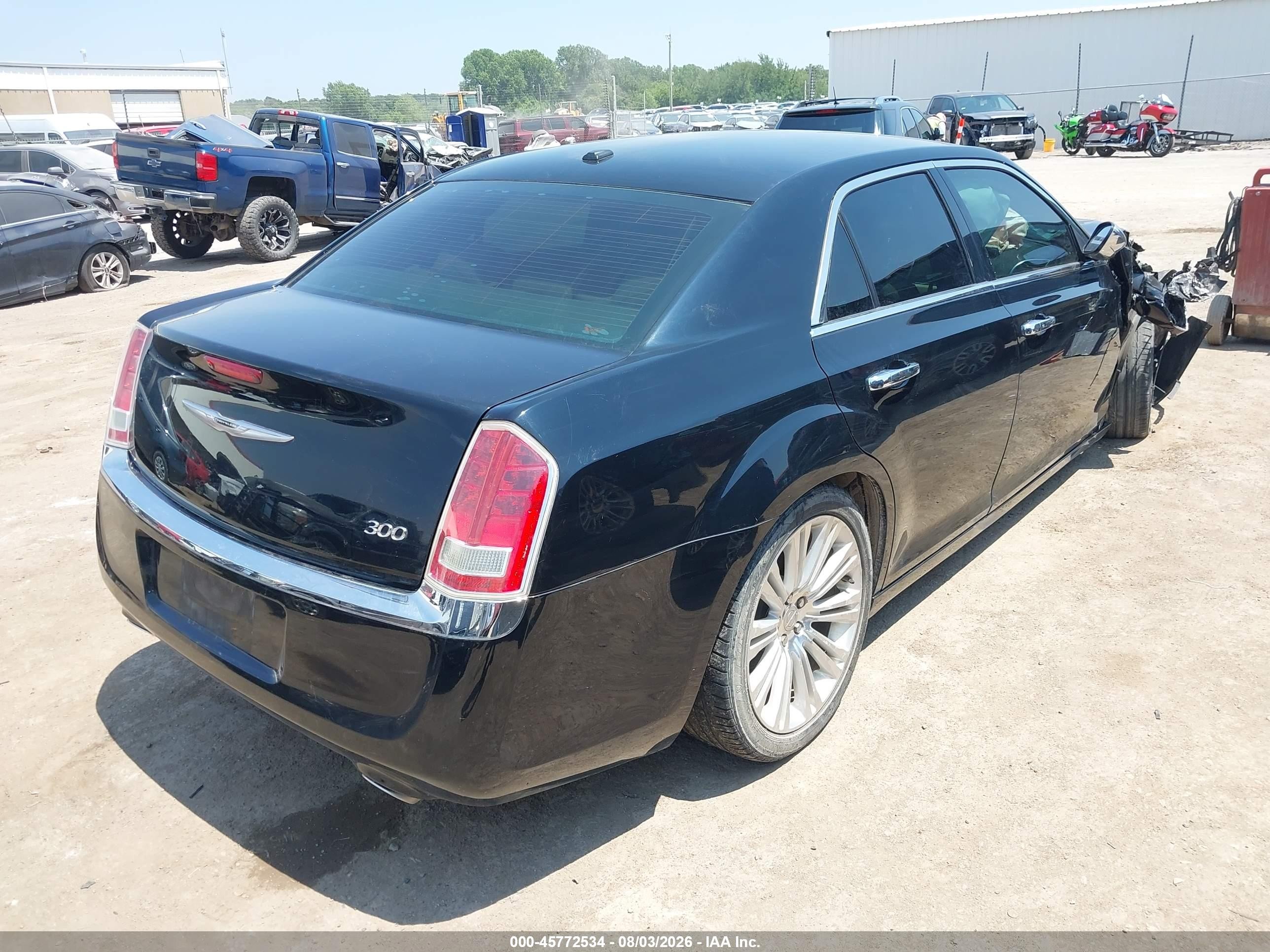 2012 Chrysler 300 Limited Black vin: 2C3CCACG7CH154986