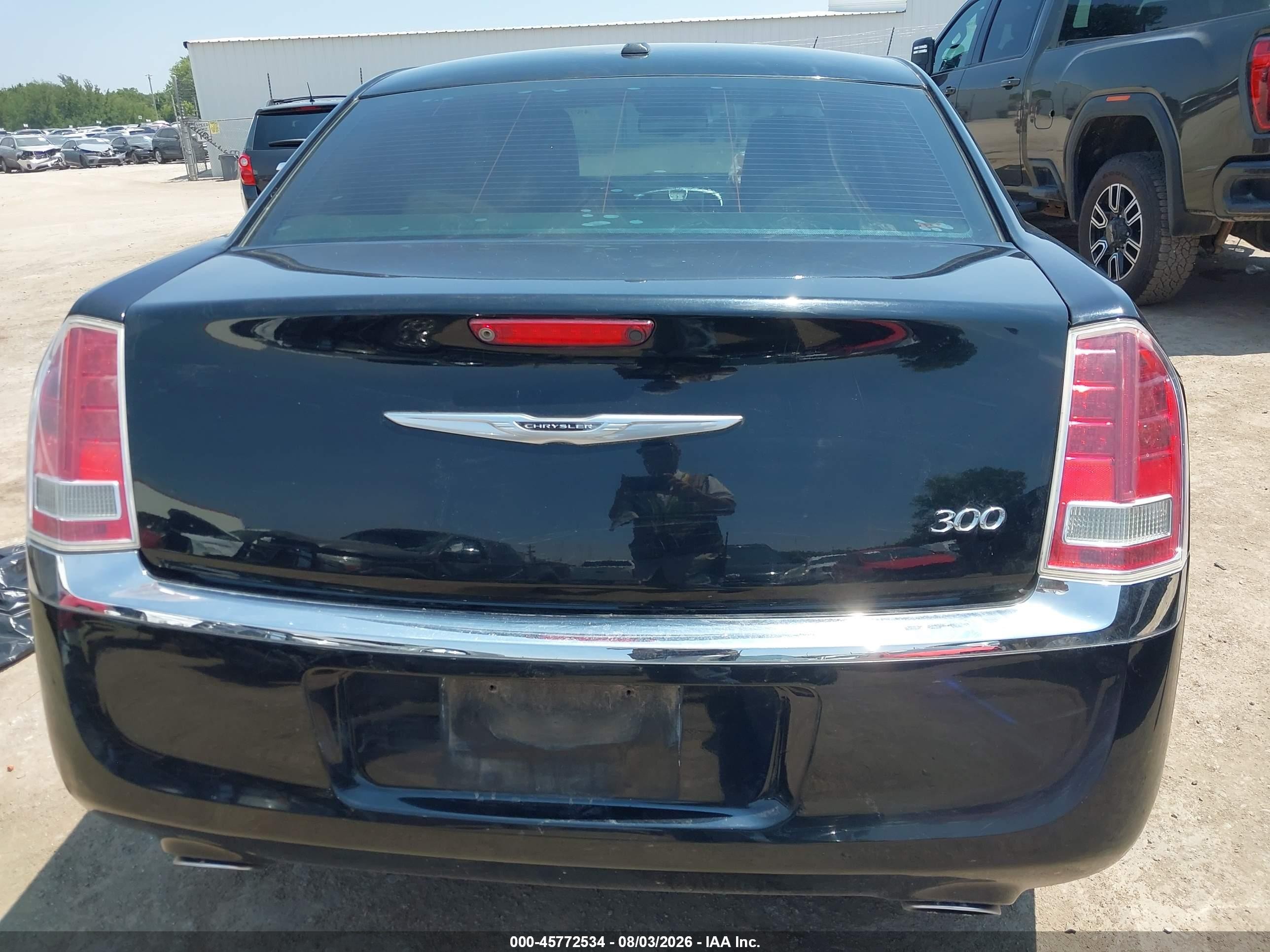 2012 Chrysler 300 Limited Black vin: 2C3CCACG7CH154986
