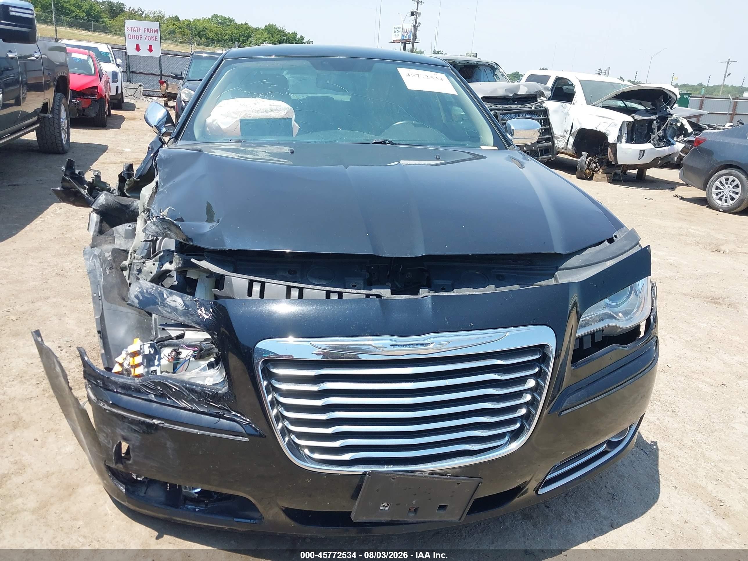 2012 Chrysler 300 Limited Black vin: 2C3CCACG7CH154986