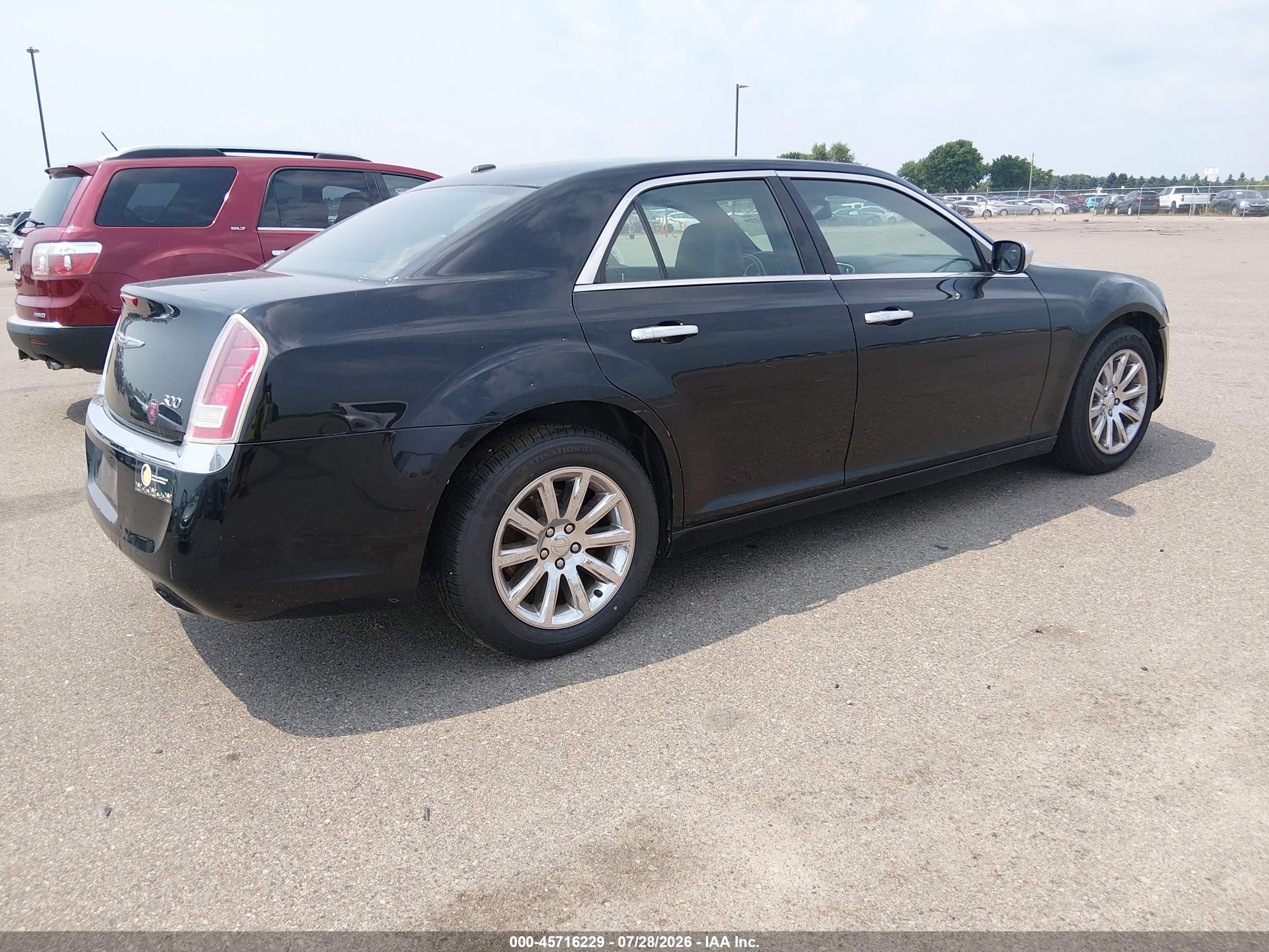 2012 Chrysler 300 Limited Black vin: 2C3CCACG7CH257048