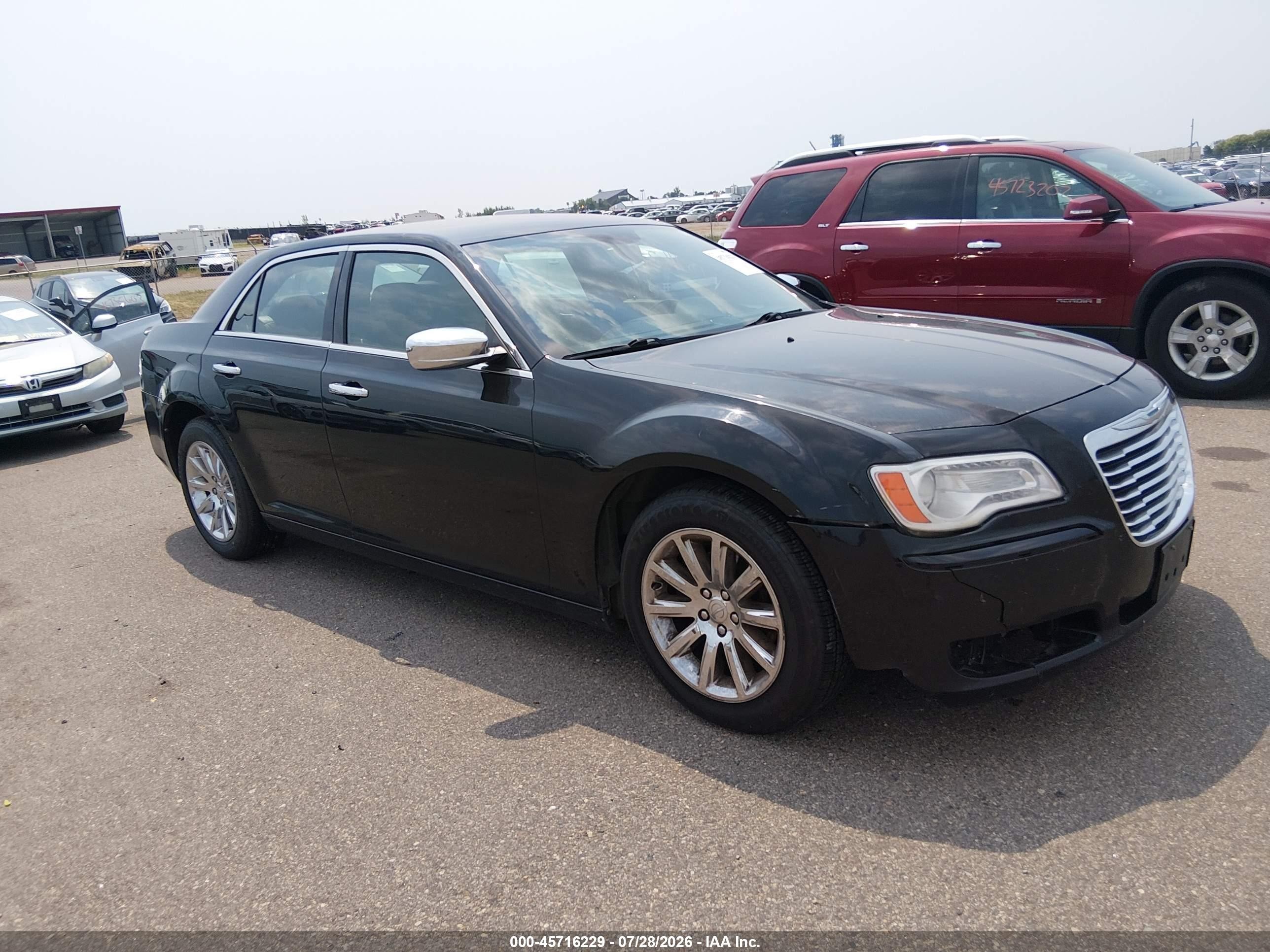 2012 Chrysler 300 Limited Black vin: 2C3CCACG7CH257048