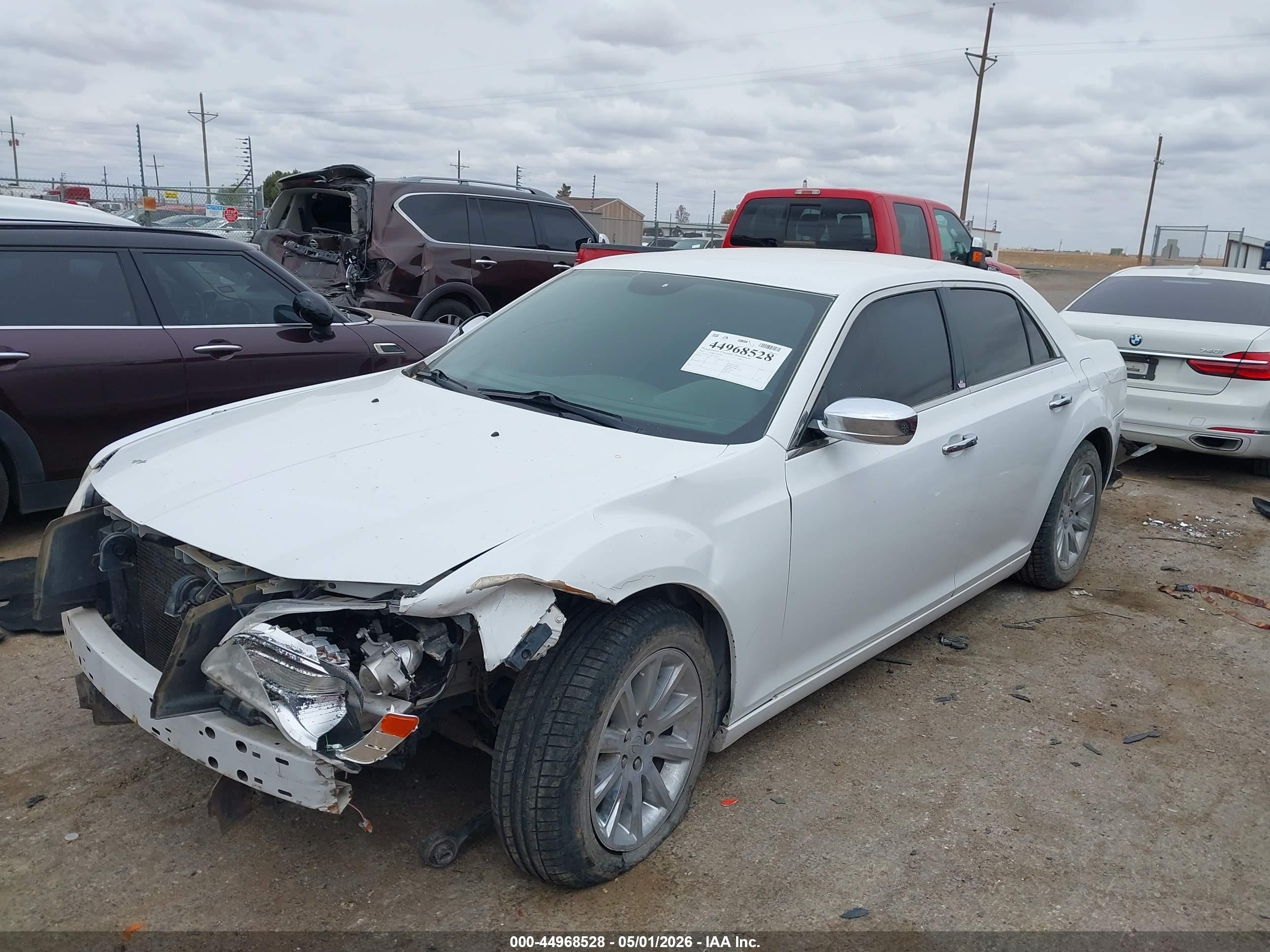 2012 Chrysler 300 Limited White vin: 2C3CCACG8CH192873