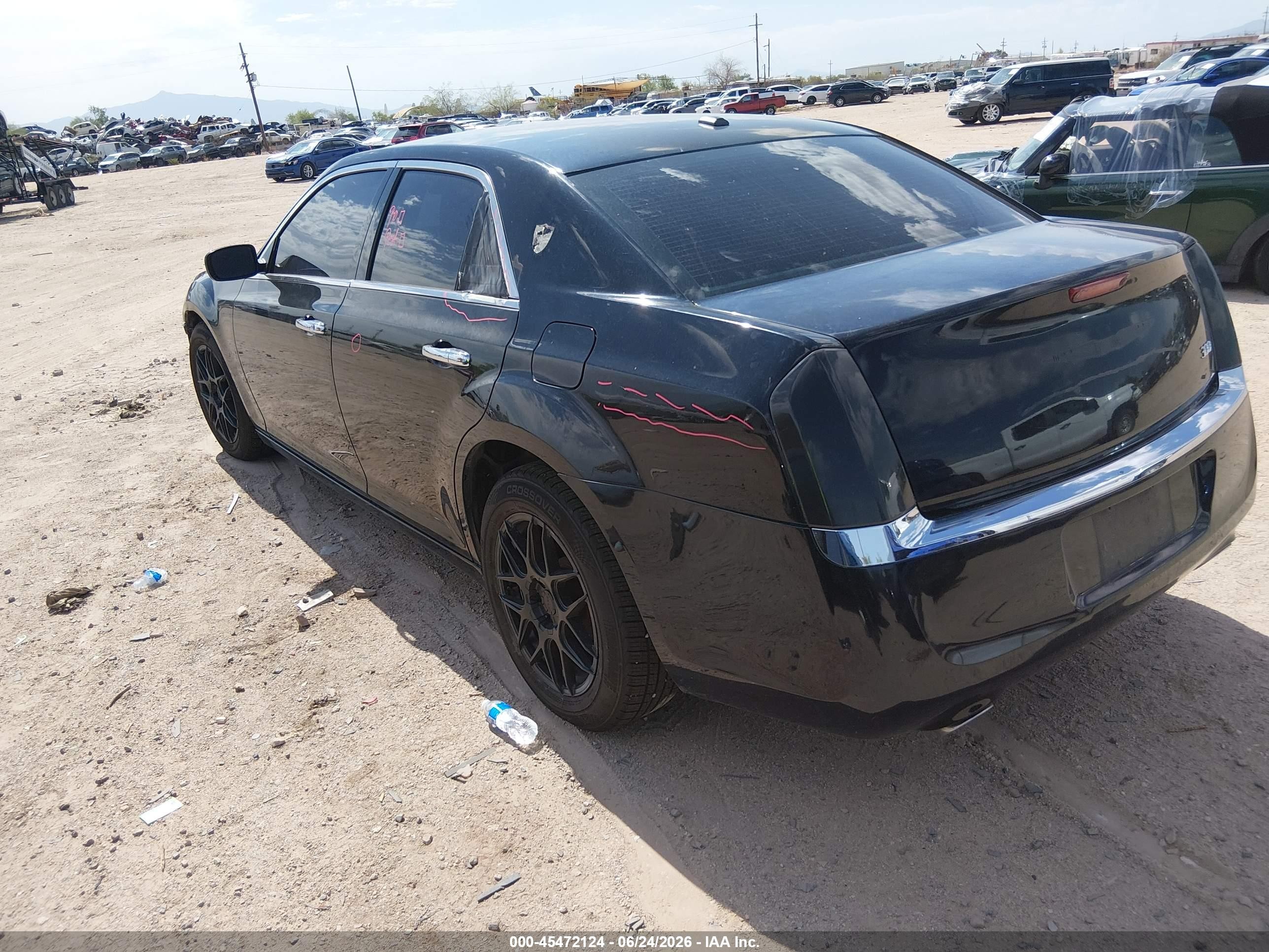 2012 Chrysler 300 Limited Black vin: 2C3CCACG9CH224200