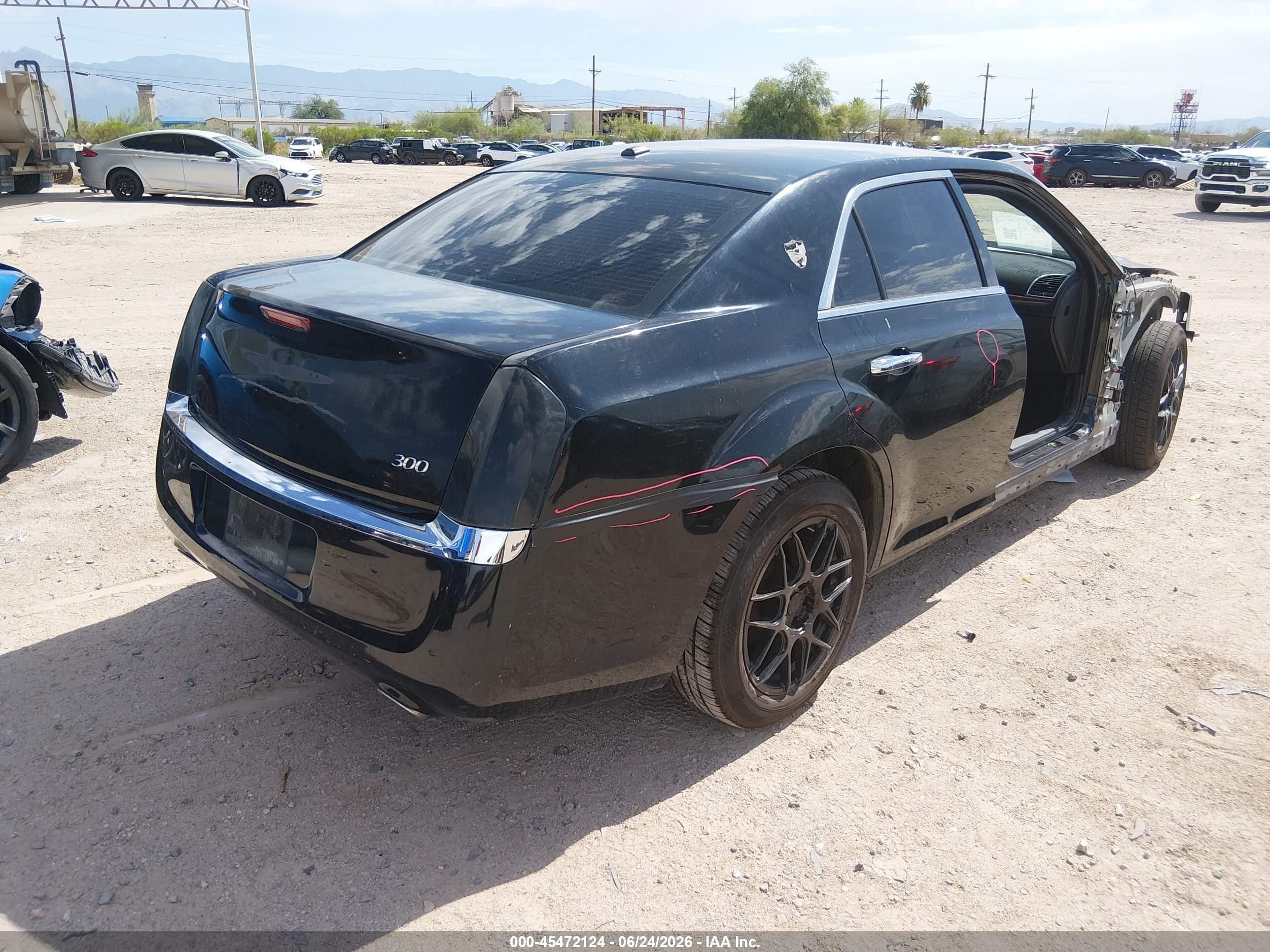 2012 Chrysler 300 Limited Black vin: 2C3CCACG9CH224200