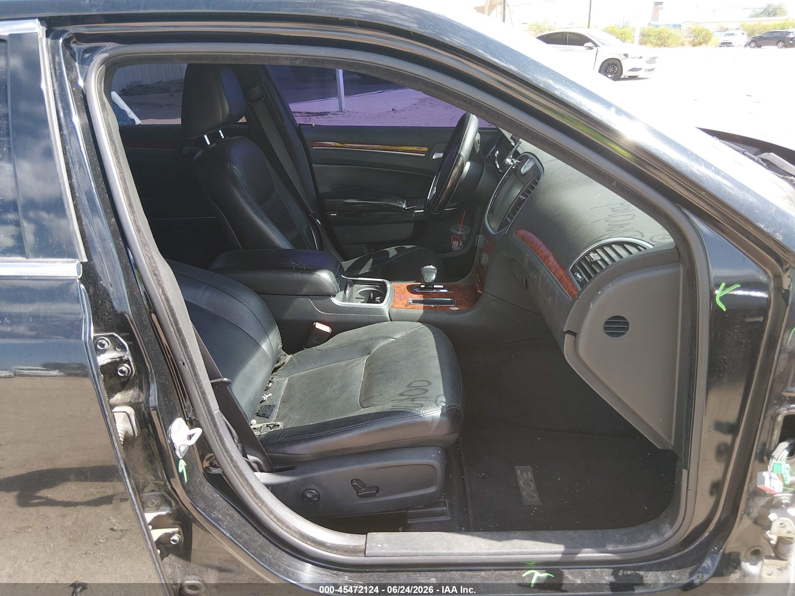 2012 Chrysler 300 Limited Black vin: 2C3CCACG9CH224200