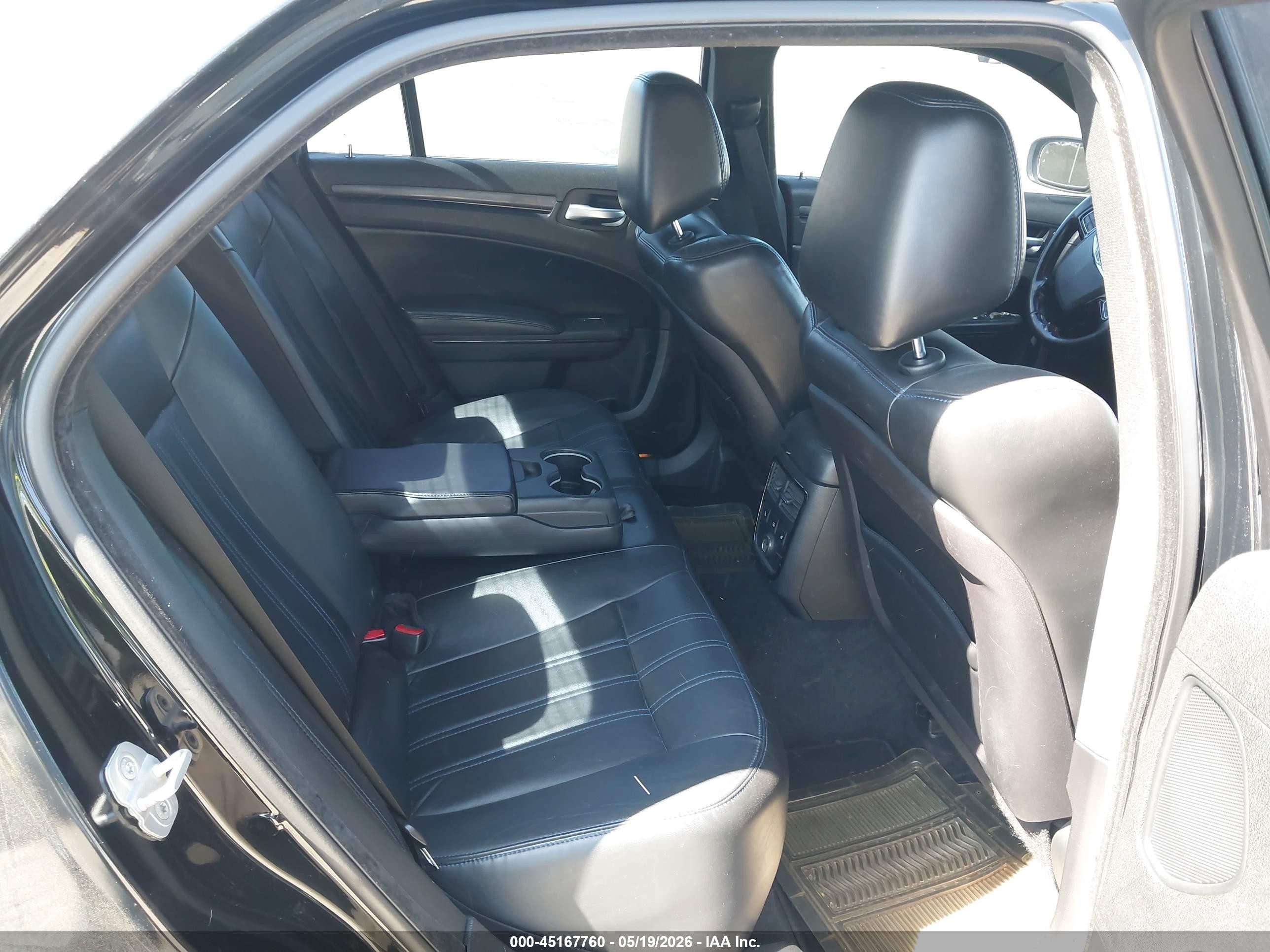 2012 Chrysler 300 S V8 Black vin: 2C3CCADT1CH315599