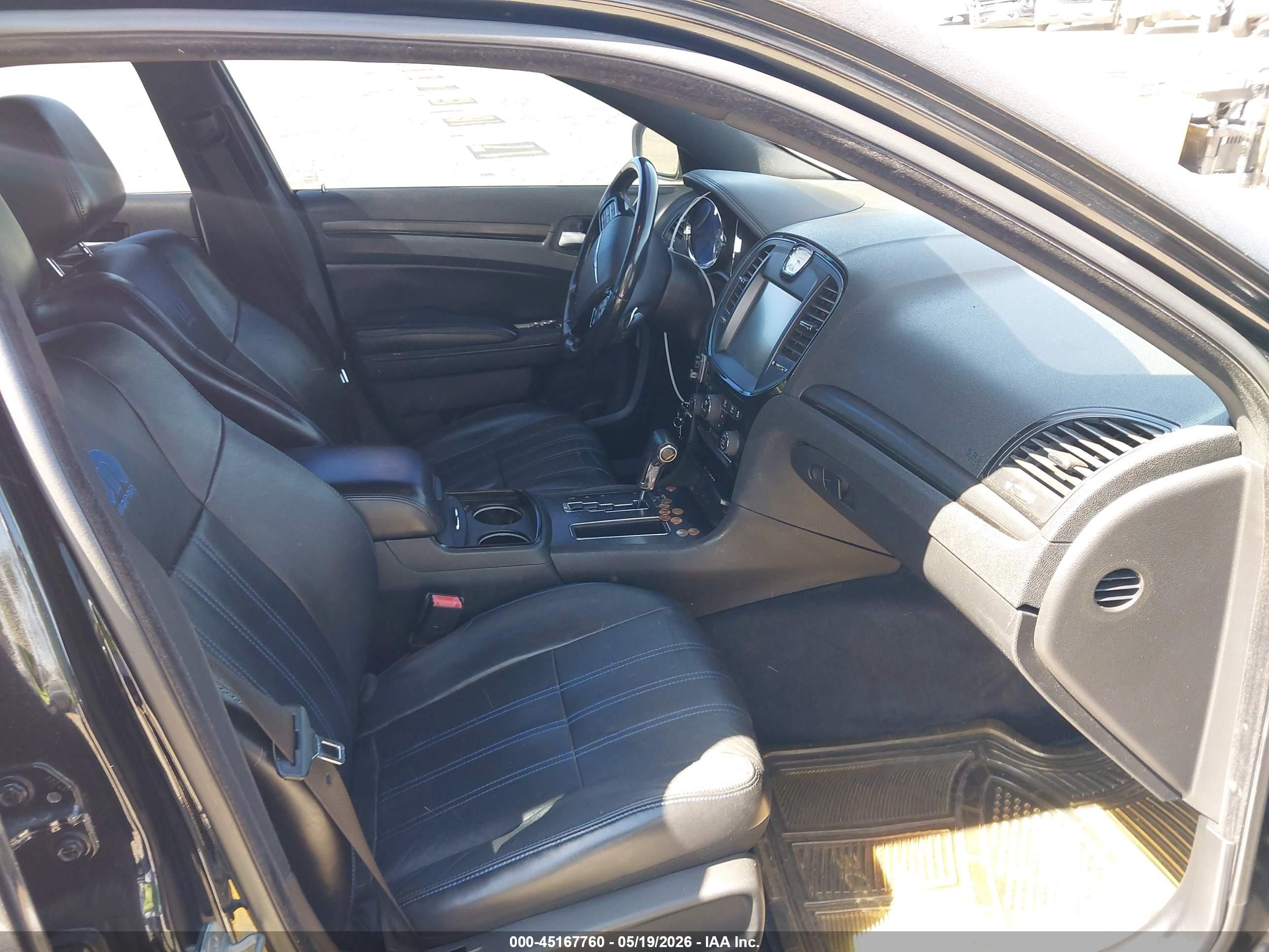 2012 Chrysler 300 S V8 Black vin: 2C3CCADT1CH315599