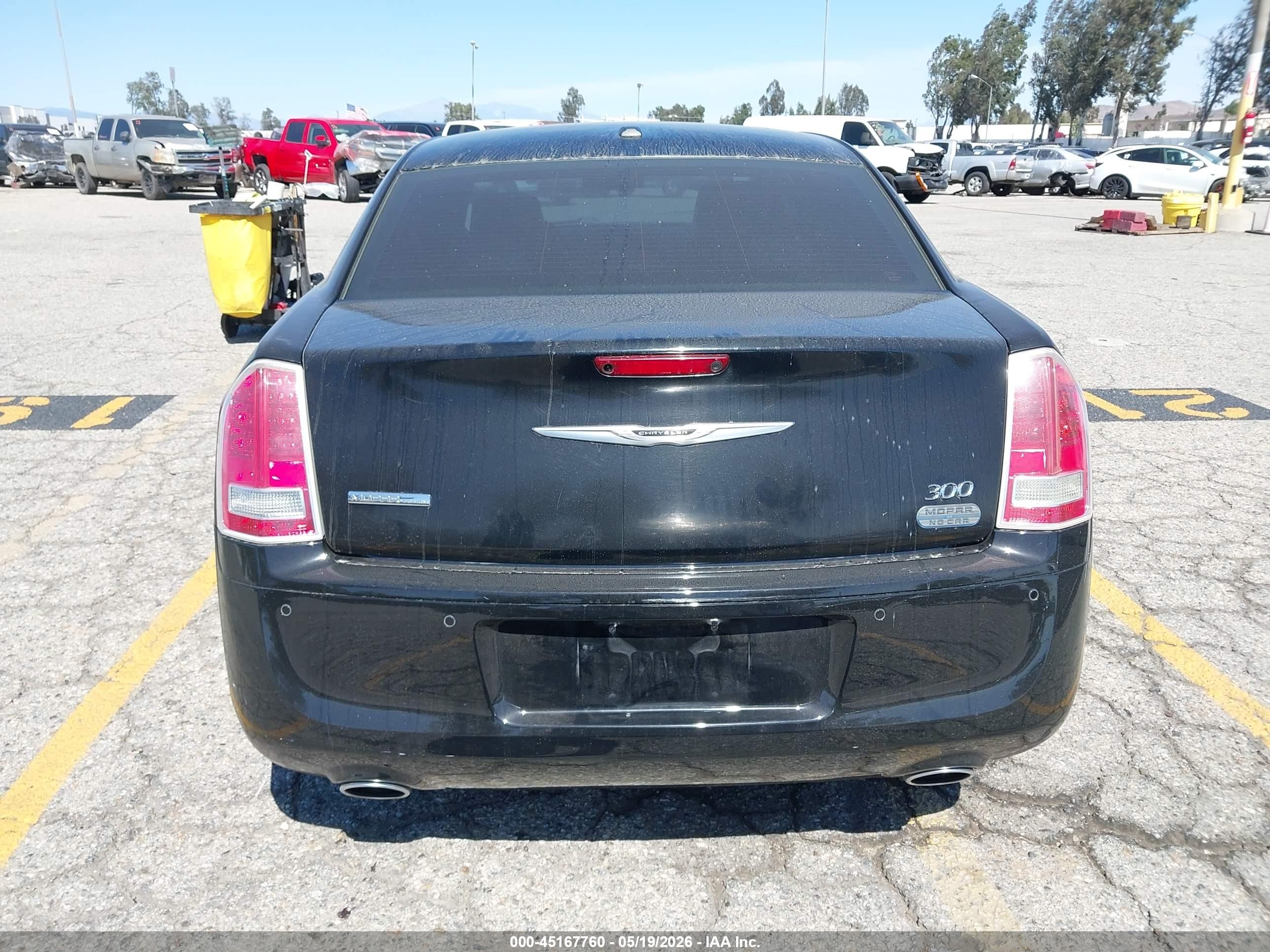 2012 Chrysler 300 S V8 Black vin: 2C3CCADT1CH315599