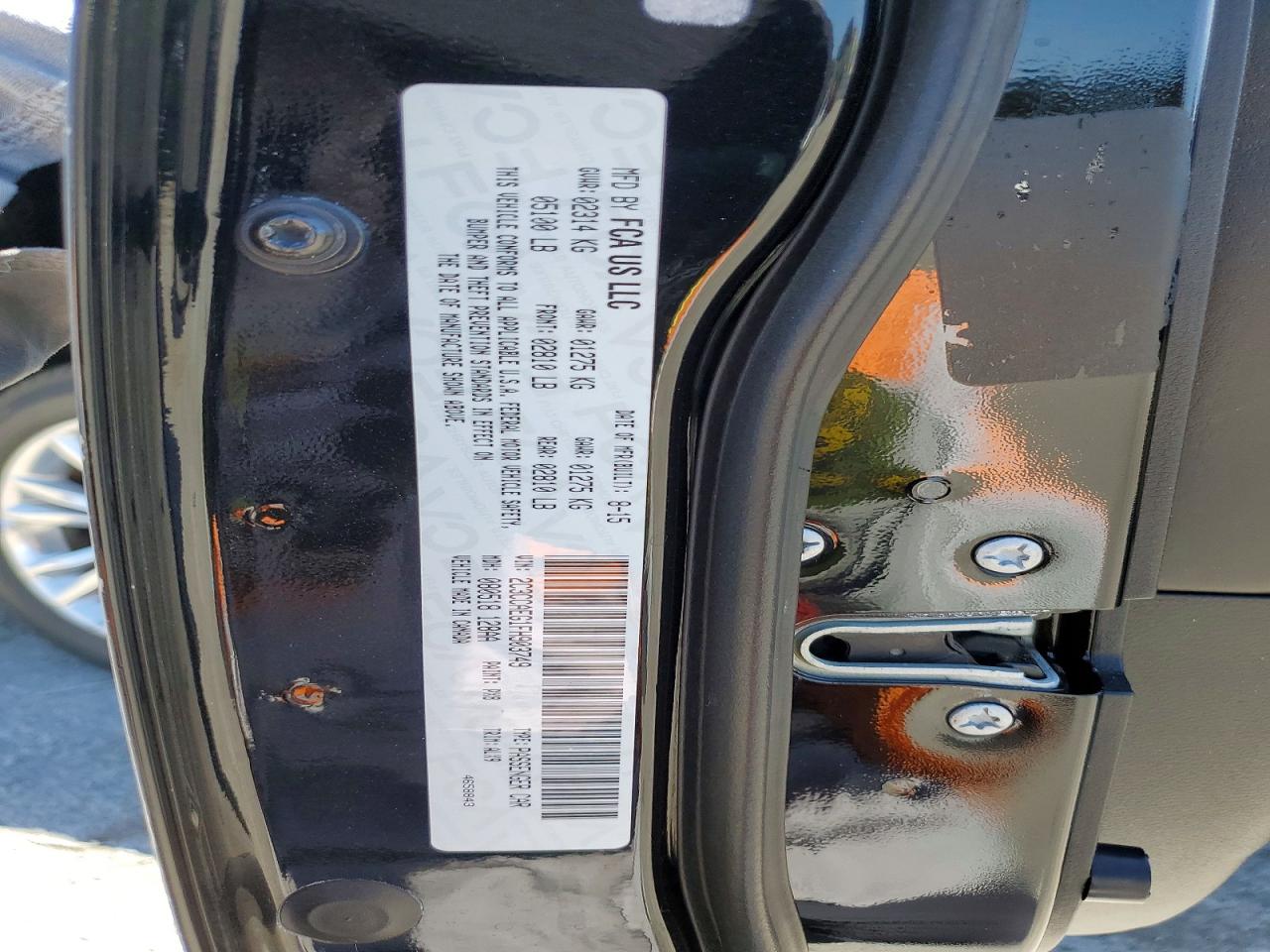 2015 Chrysler 300c Black vin: 2C3CCAEG1FH903749