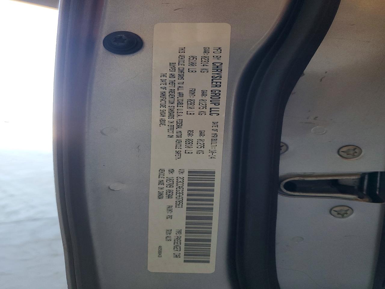 2014 Chrysler 300c Silver vin: 2C3CCAEG3EH378563