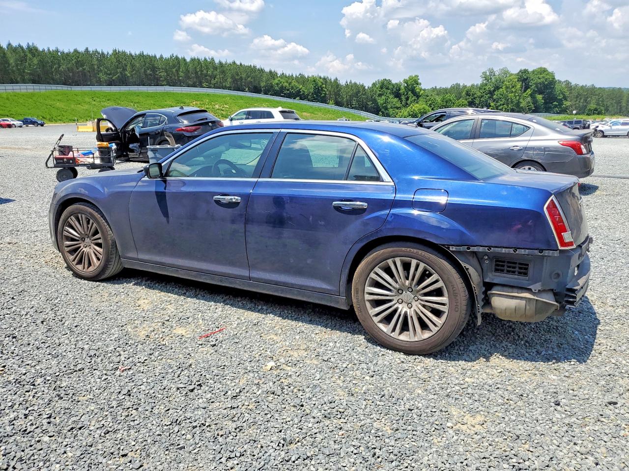 2014 Chrysler 300c Blue vin: 2C3CCAEG5EH297130